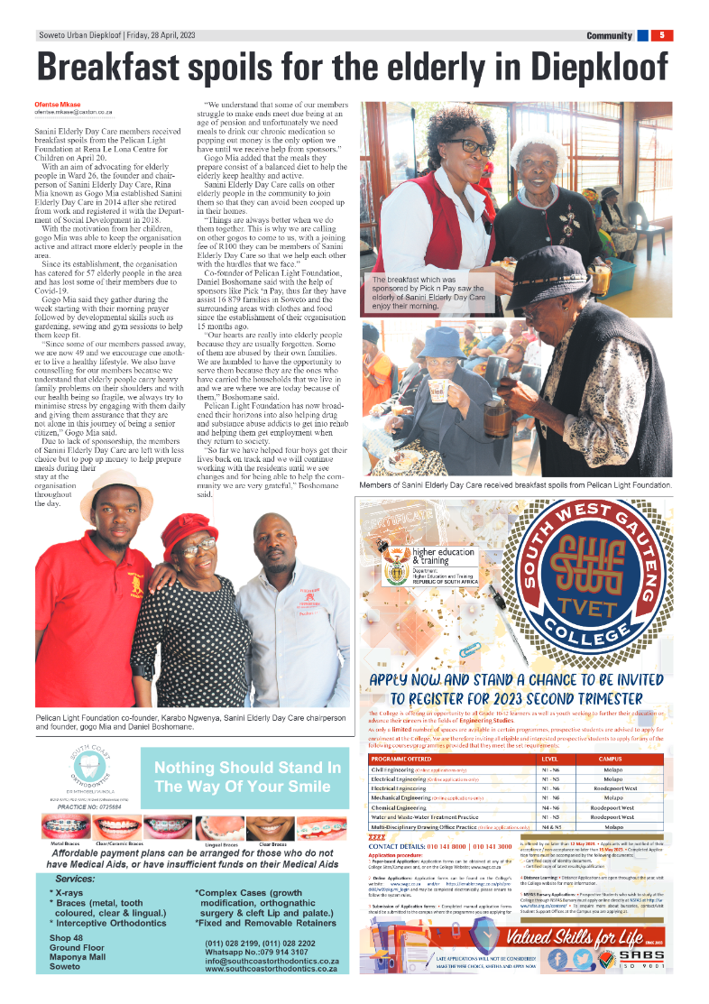 Diepkloof: 28 April 2023 page 5