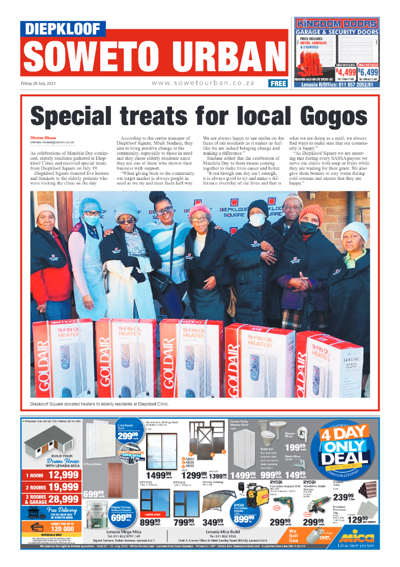 Diepkloof: 28 July 2023 page 1