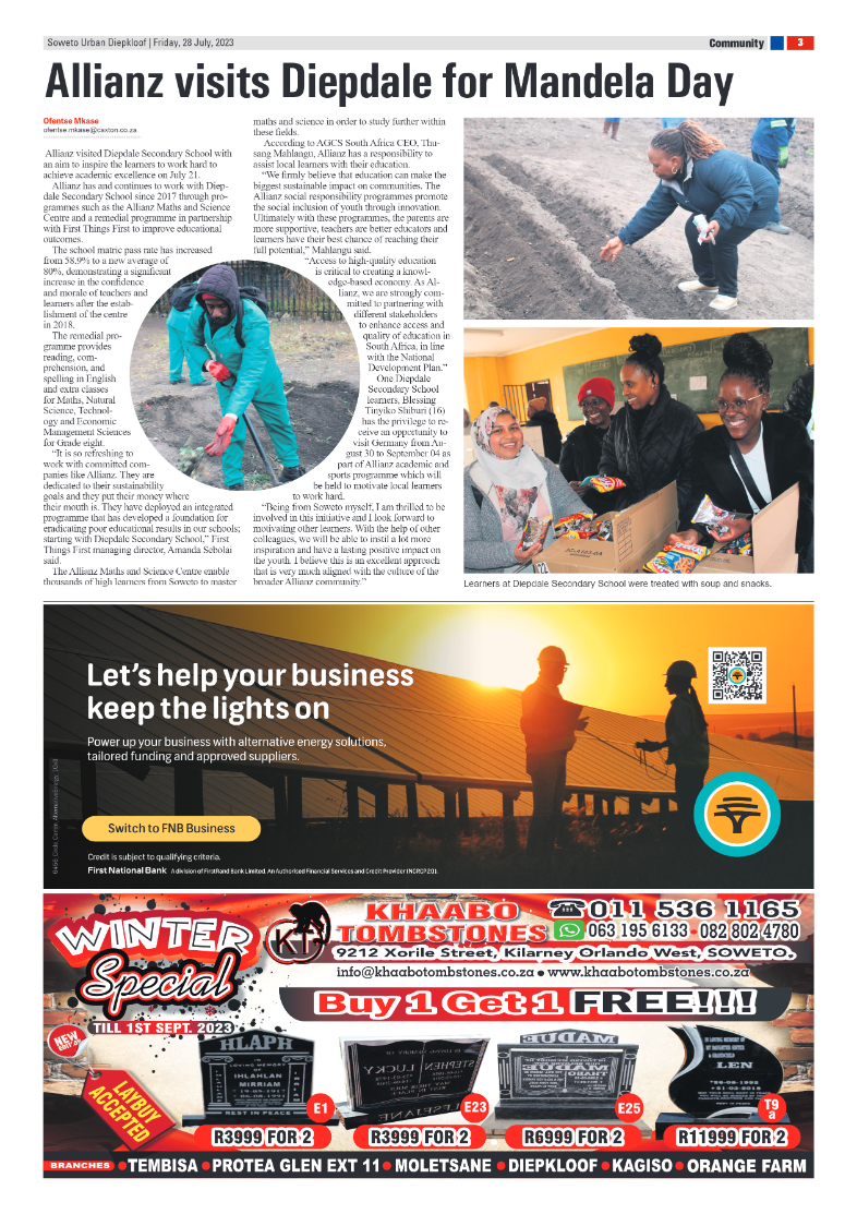 Diepkloof: 28 July 2023 page 3
