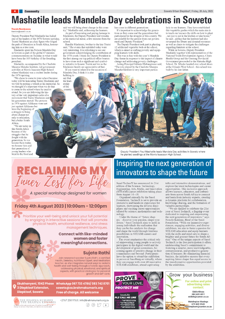 Diepkloof: 28 July 2023 page 4