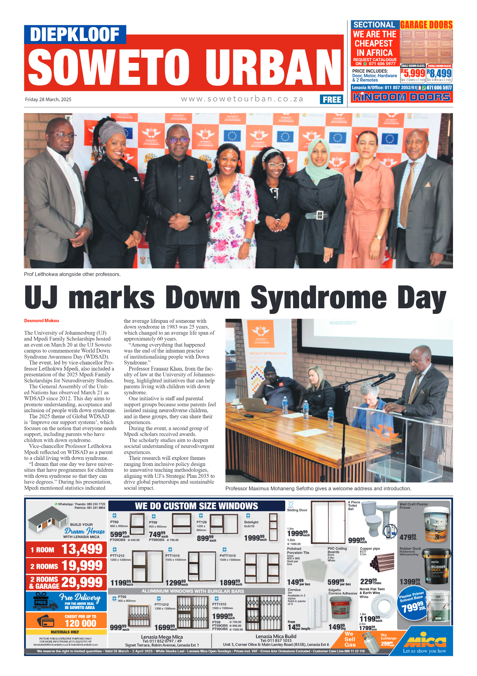 Diepkloof: 28 March 2025 page 1
