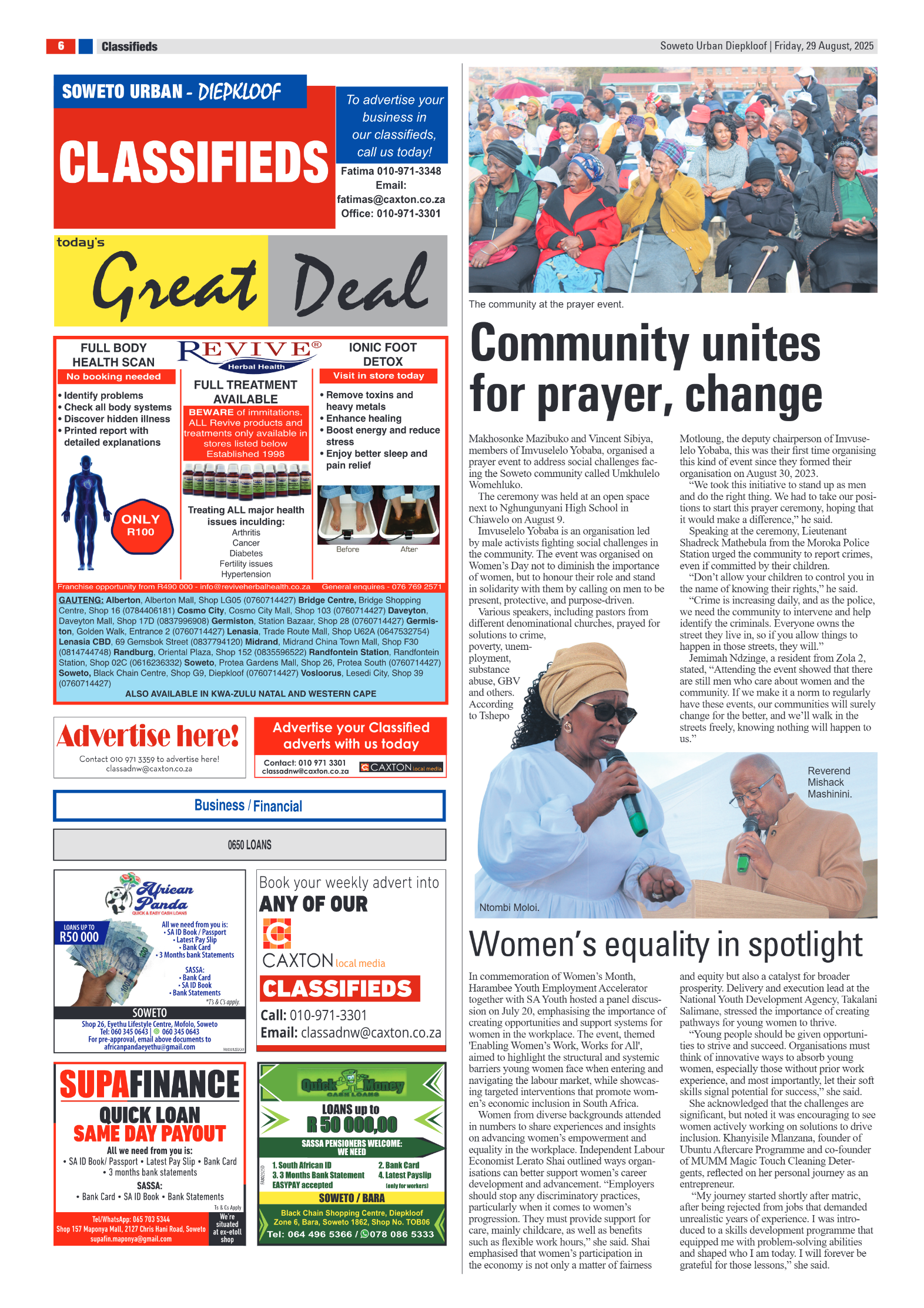 Diepkloof: 29 August 2025 page 6