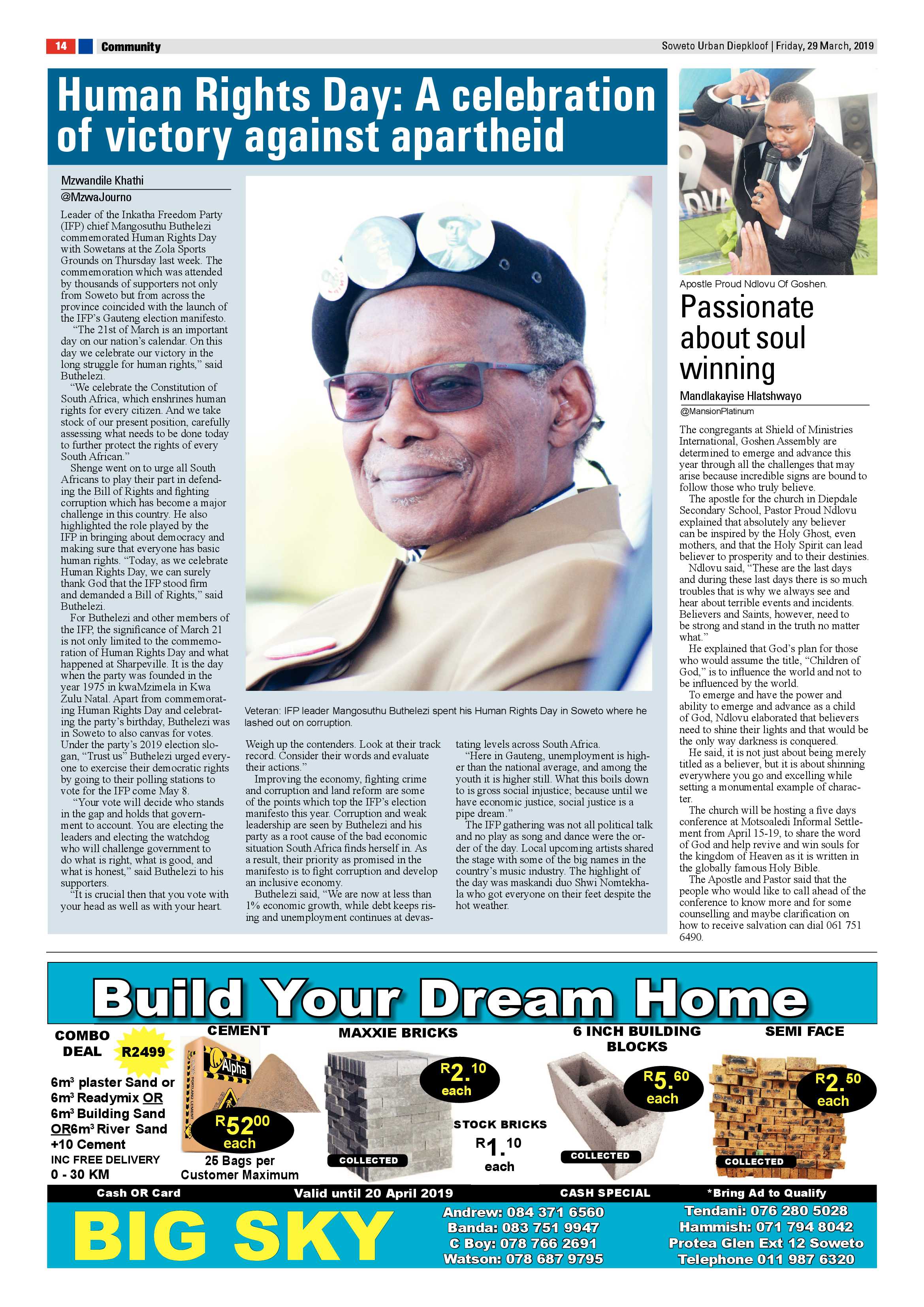 Diepkloof News – March 29 , 2019 page 15