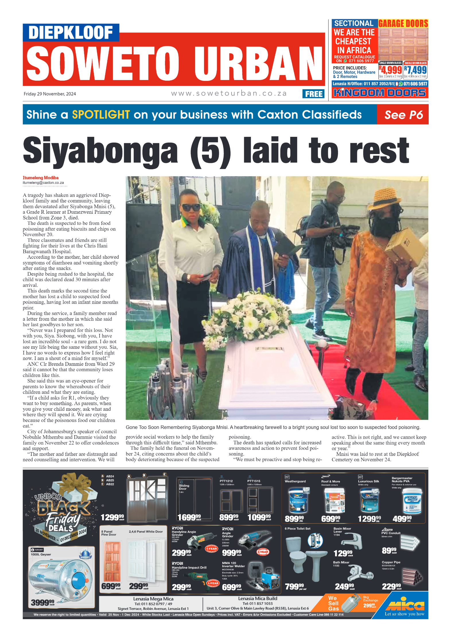 Diepkloof: 29 November 2024 page 1