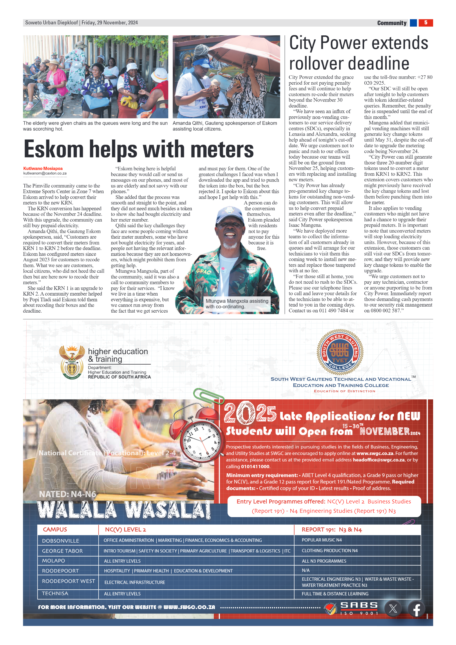 Diepkloof: 29 November 2024 page 5