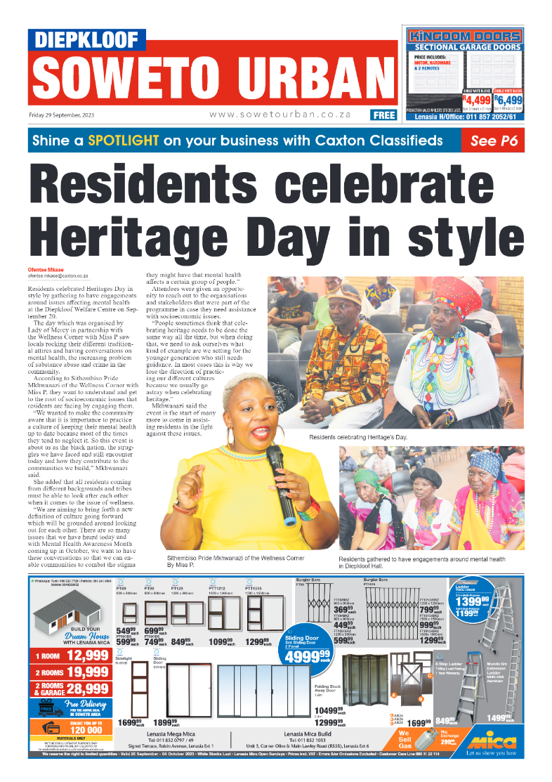 Diepkloof: 29 September 2023 page 1