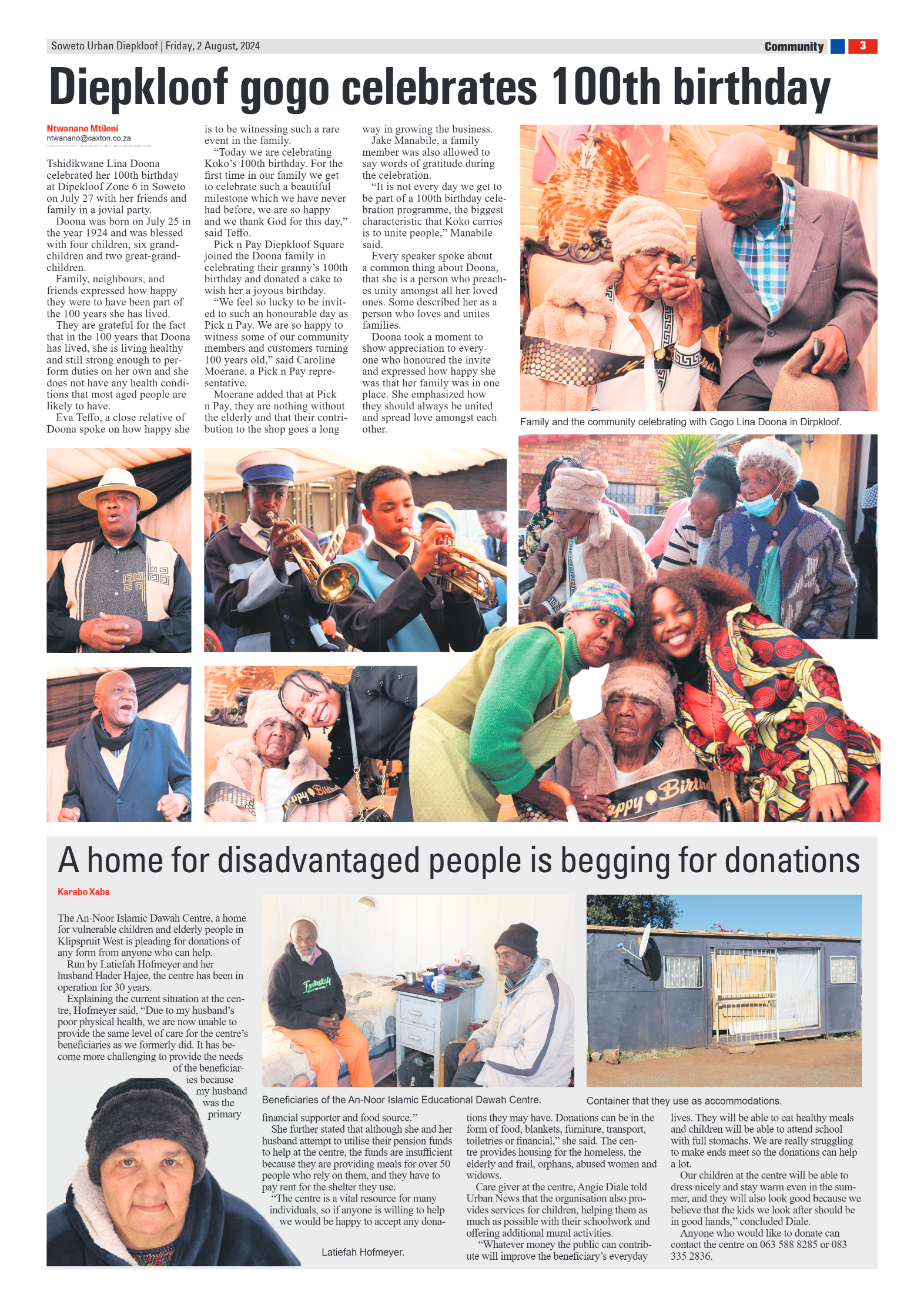 Diepkloof: 02 August 2024 page 3