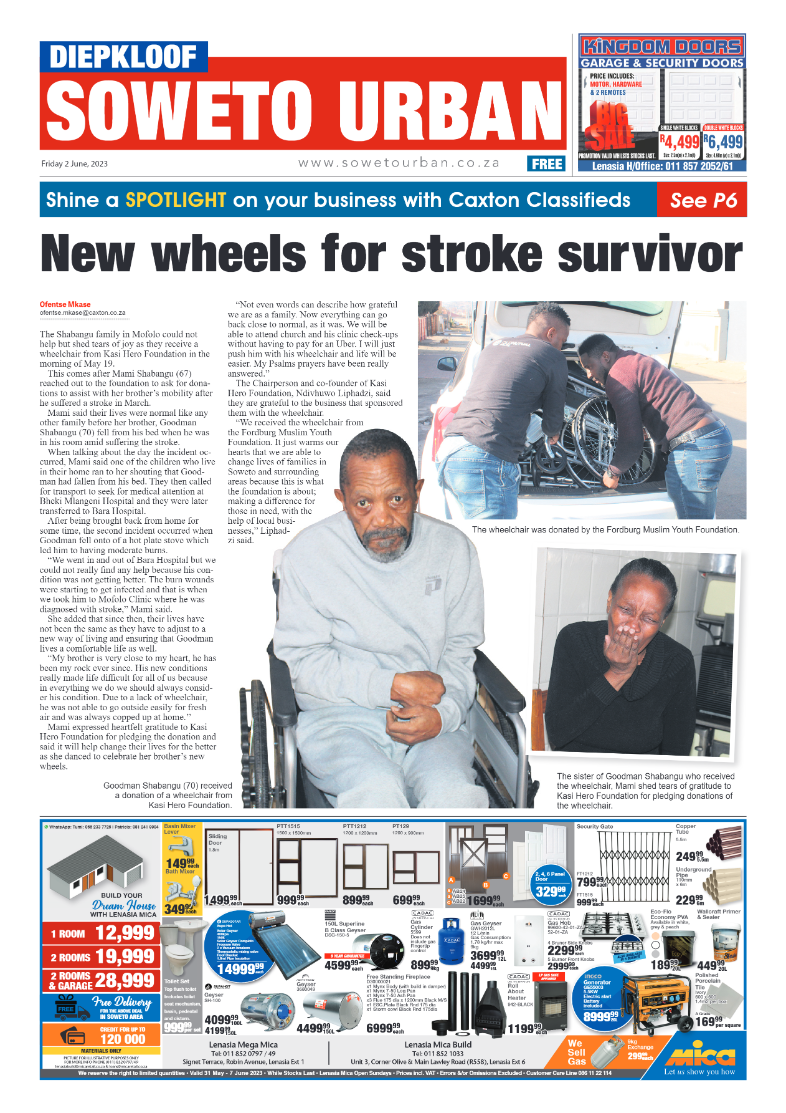 Diepkloof: 02 June 2023 page 1