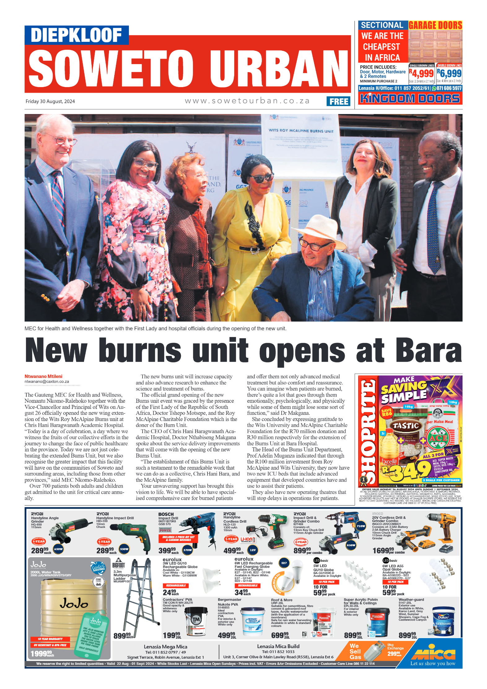 Diepkloof: 30 August 2024 page 1