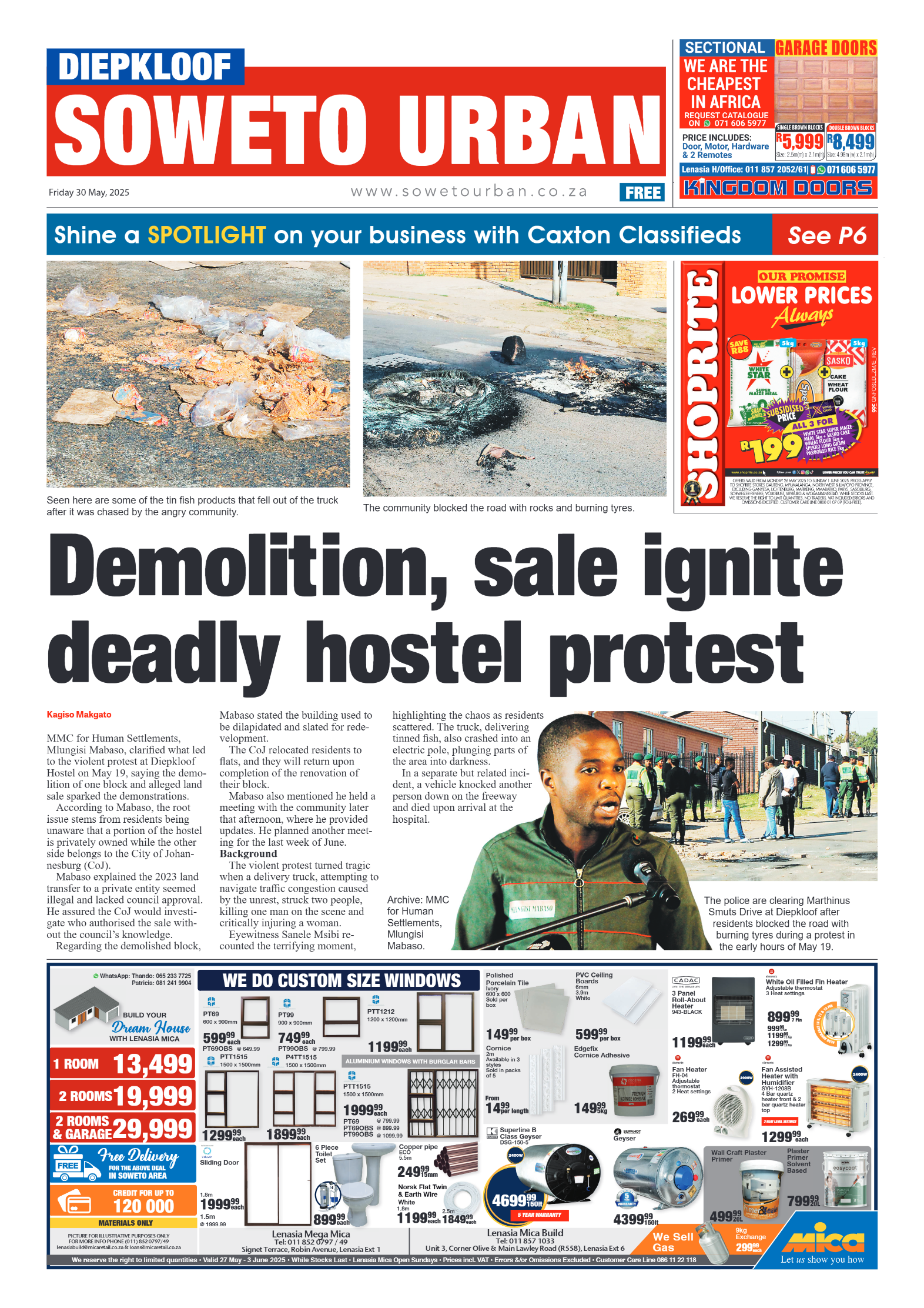 Diepkloof: 30 May 2025 page 1