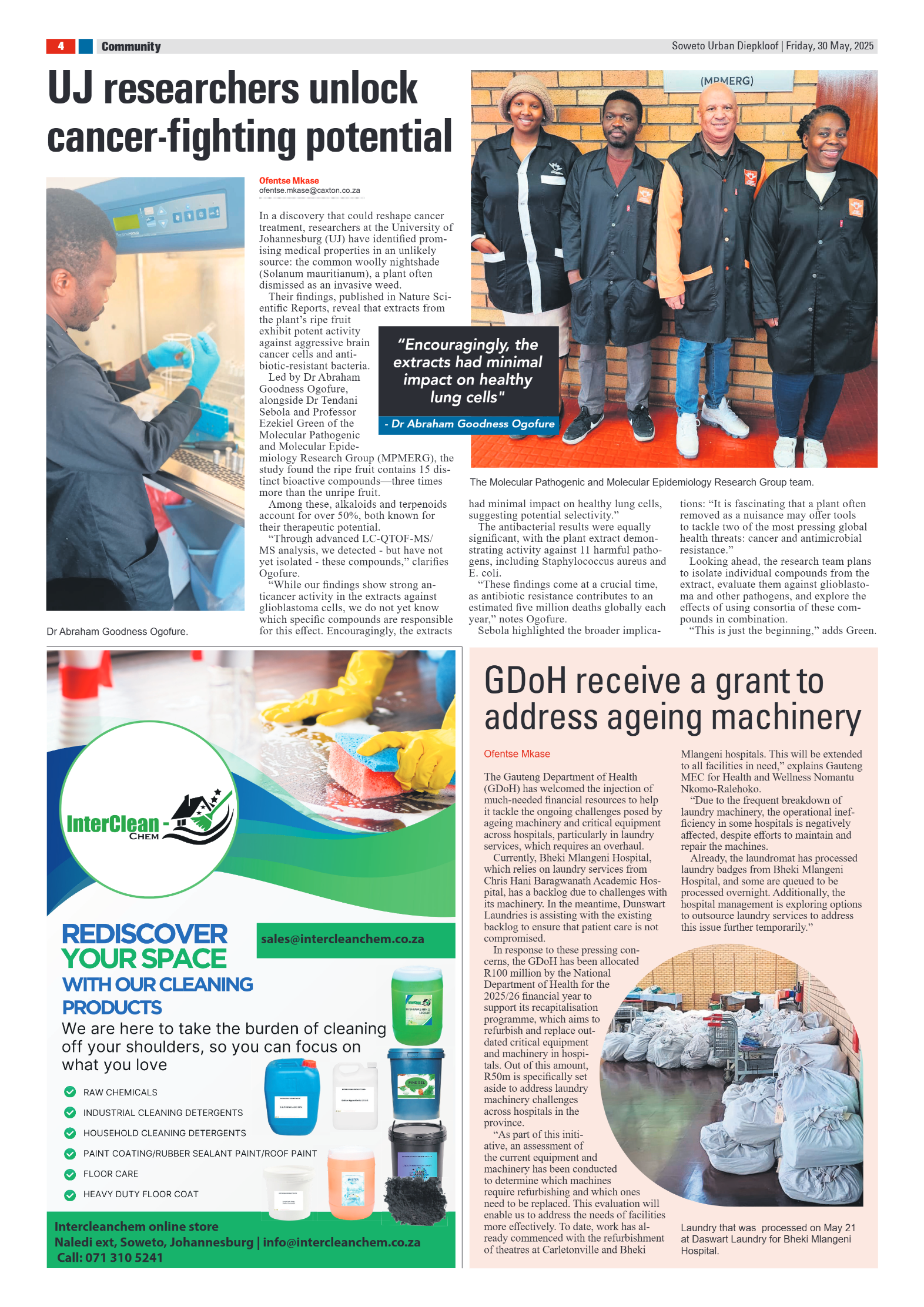 Diepkloof: 30 May 2025 page 4