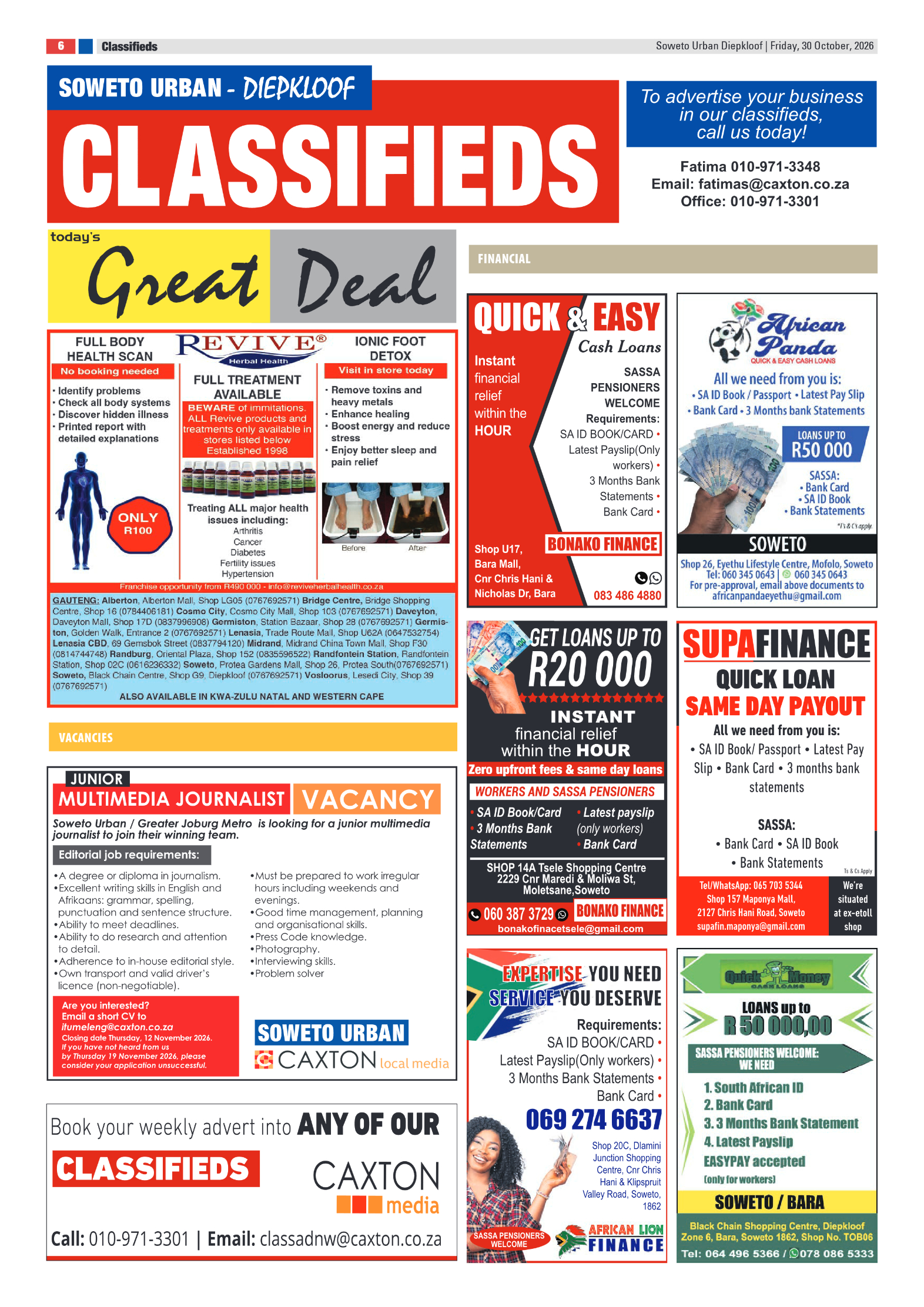 Diepkloof 30 October 2026 page 6