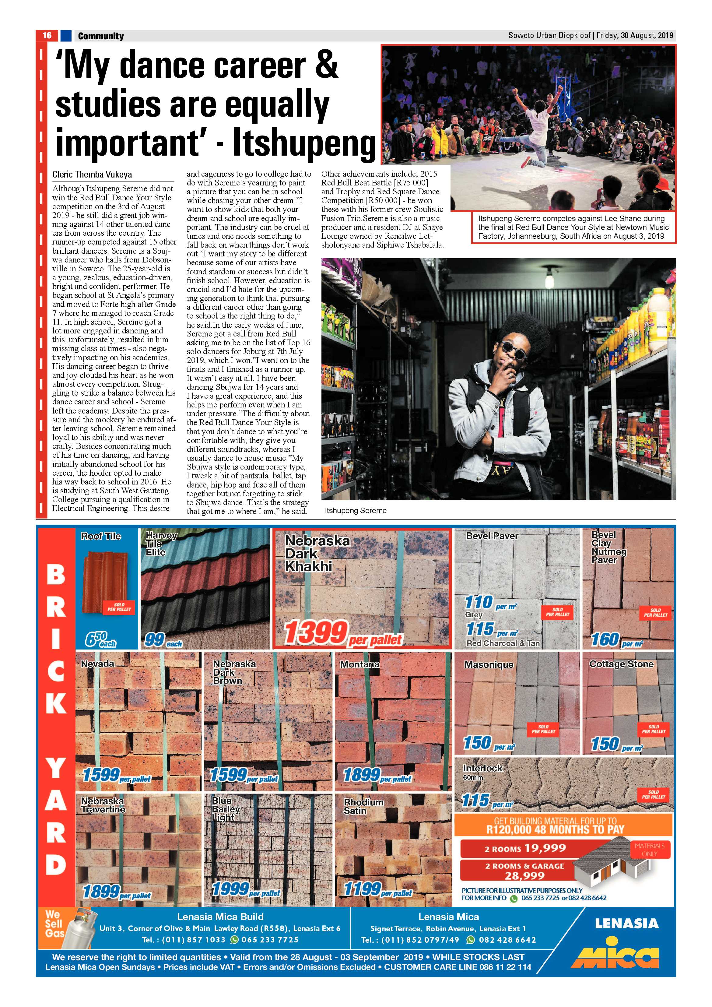 Diepkloof News – August 30, 2019 page 16