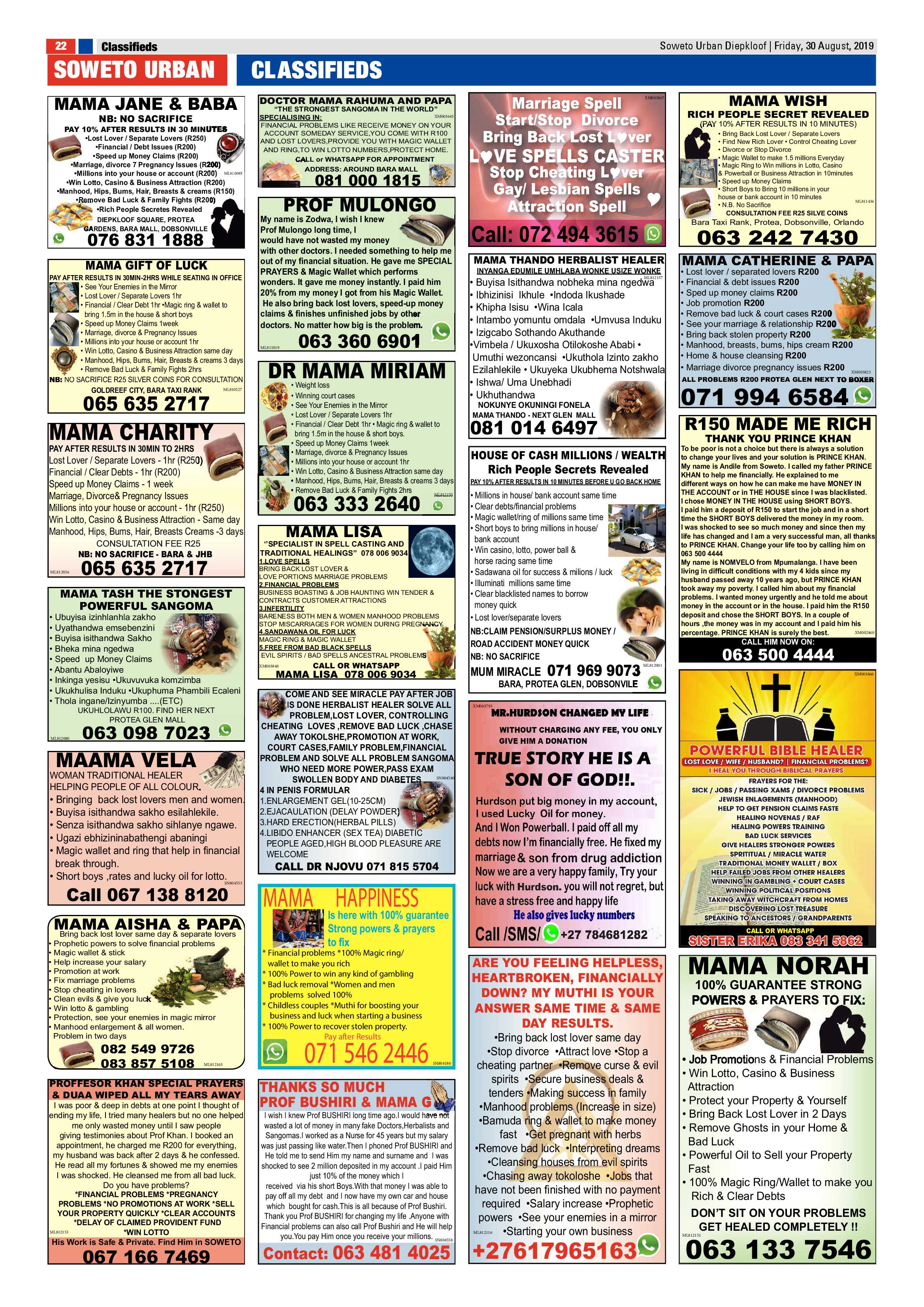 Diepkloof News – August 30, 2019 page 22