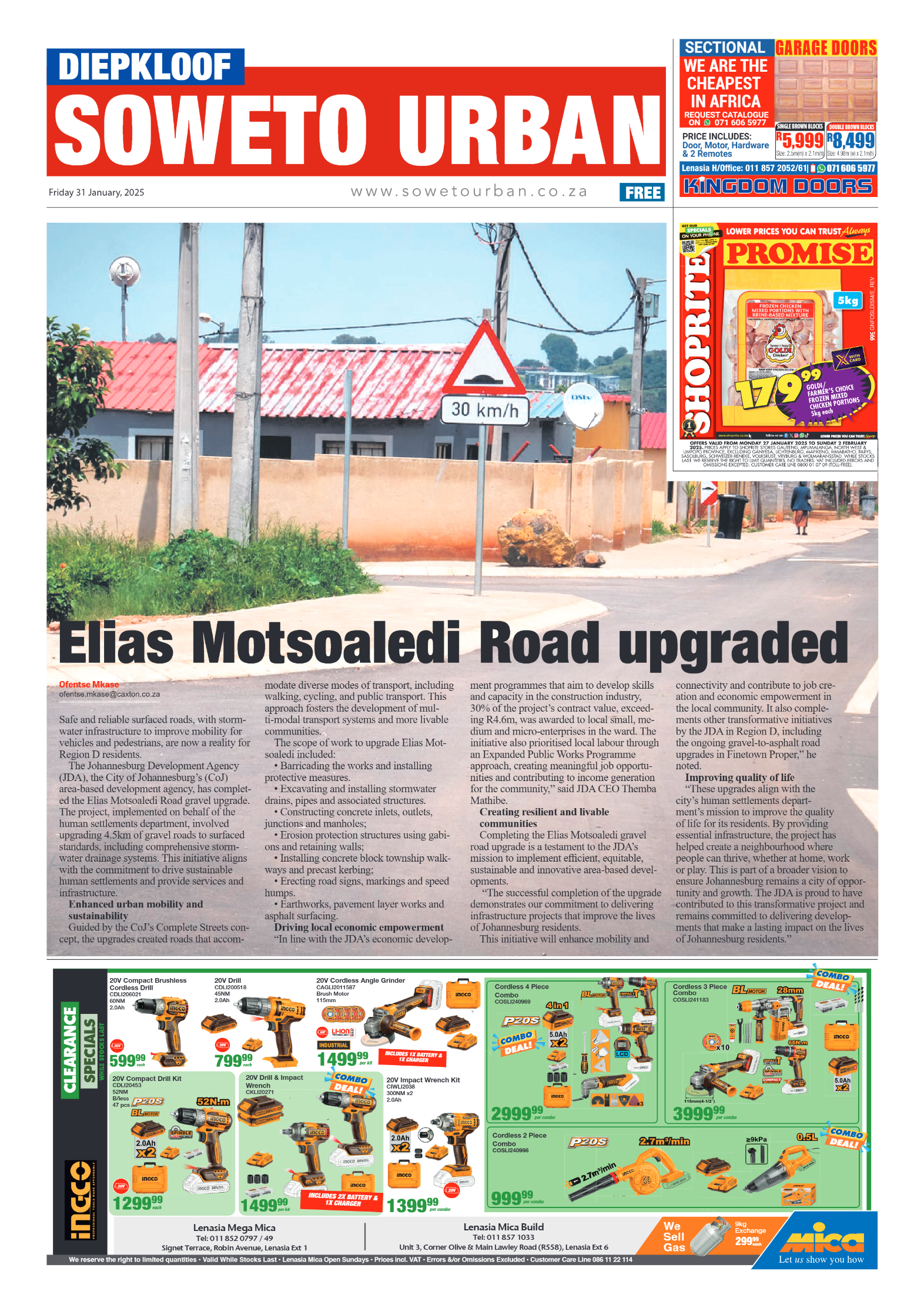 Diepkloof: 31 January 2025 page 1