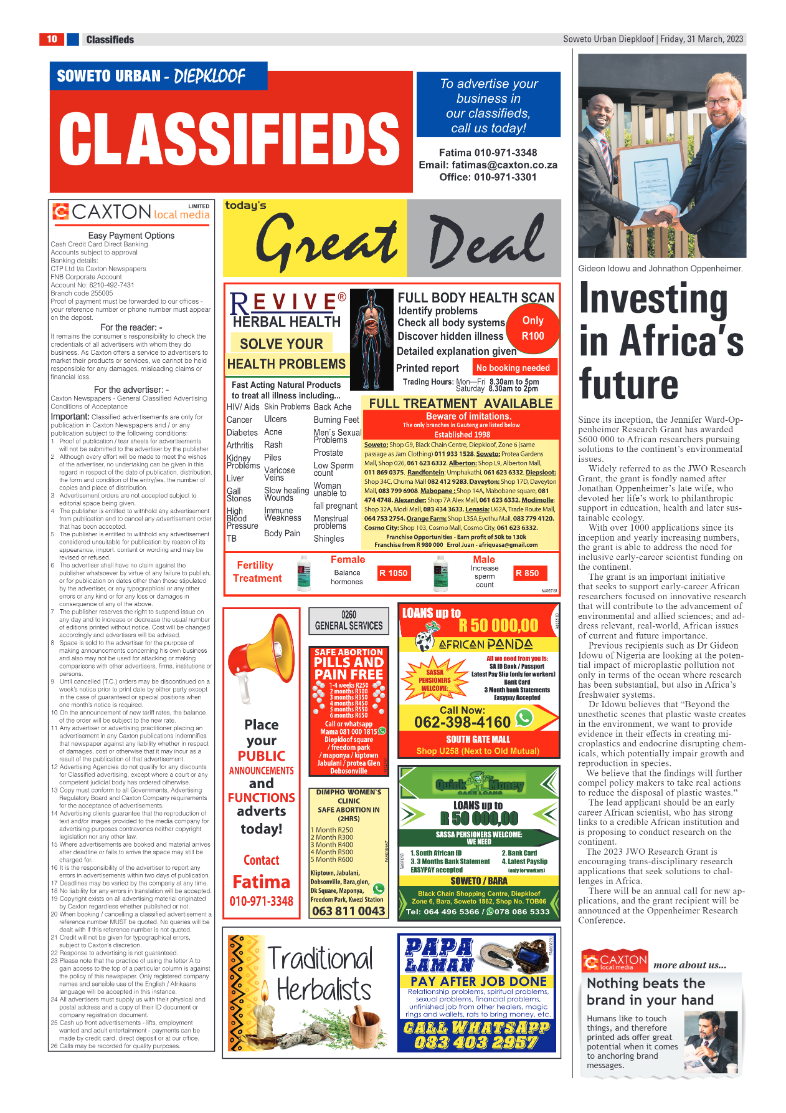 31 March Diepkloof page 10