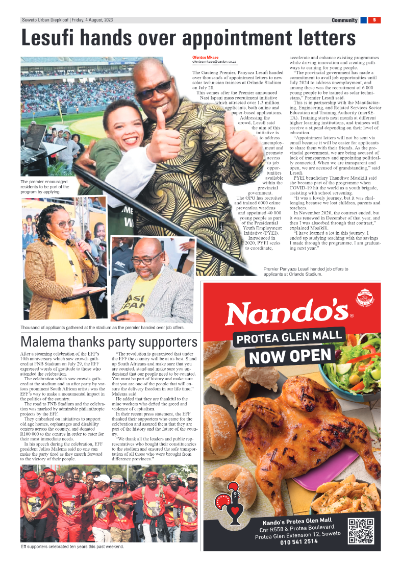 Diepkloof: 04 August 2023 page 5