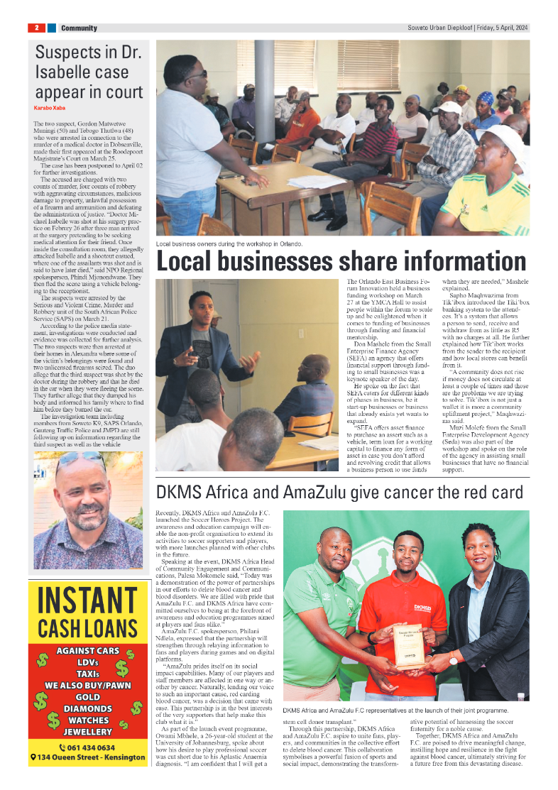 Diepkloof: 05 April 2024 page 2