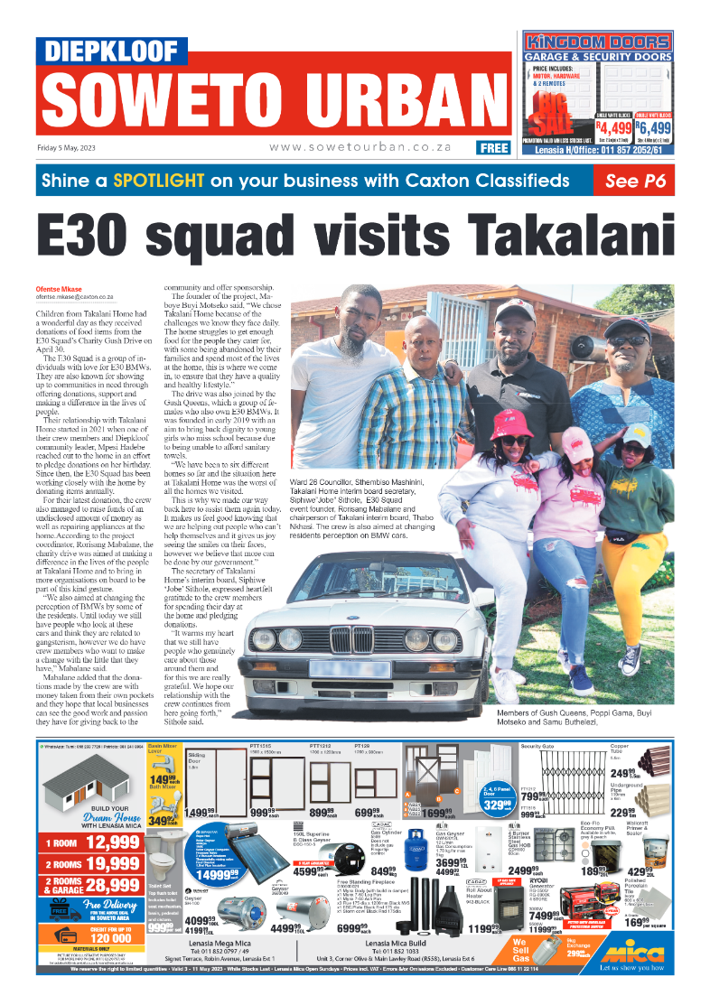 Diepkloof: 5 May 2023 page 1