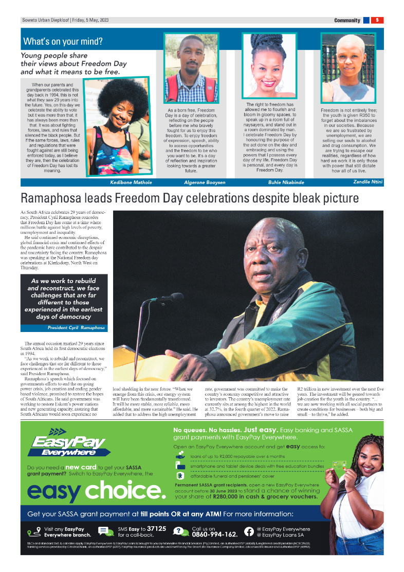 Diepkloof: 5 May 2023 page 5