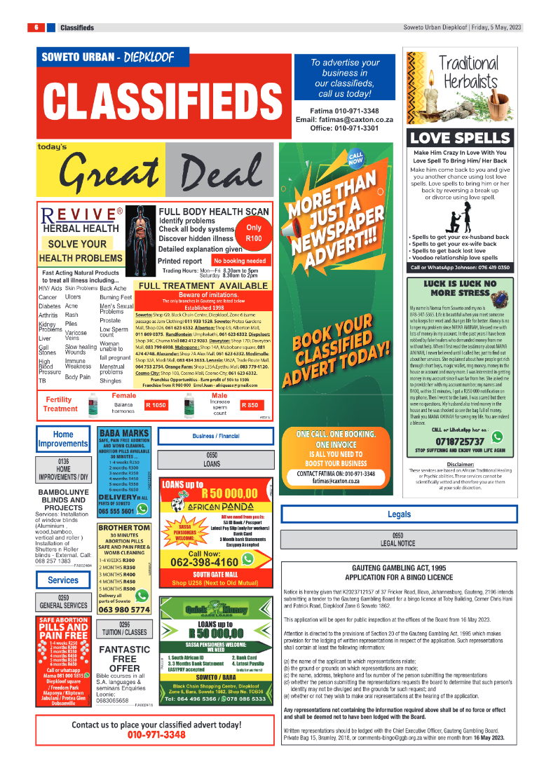 Diepkloof: 5 May 2023 page 6