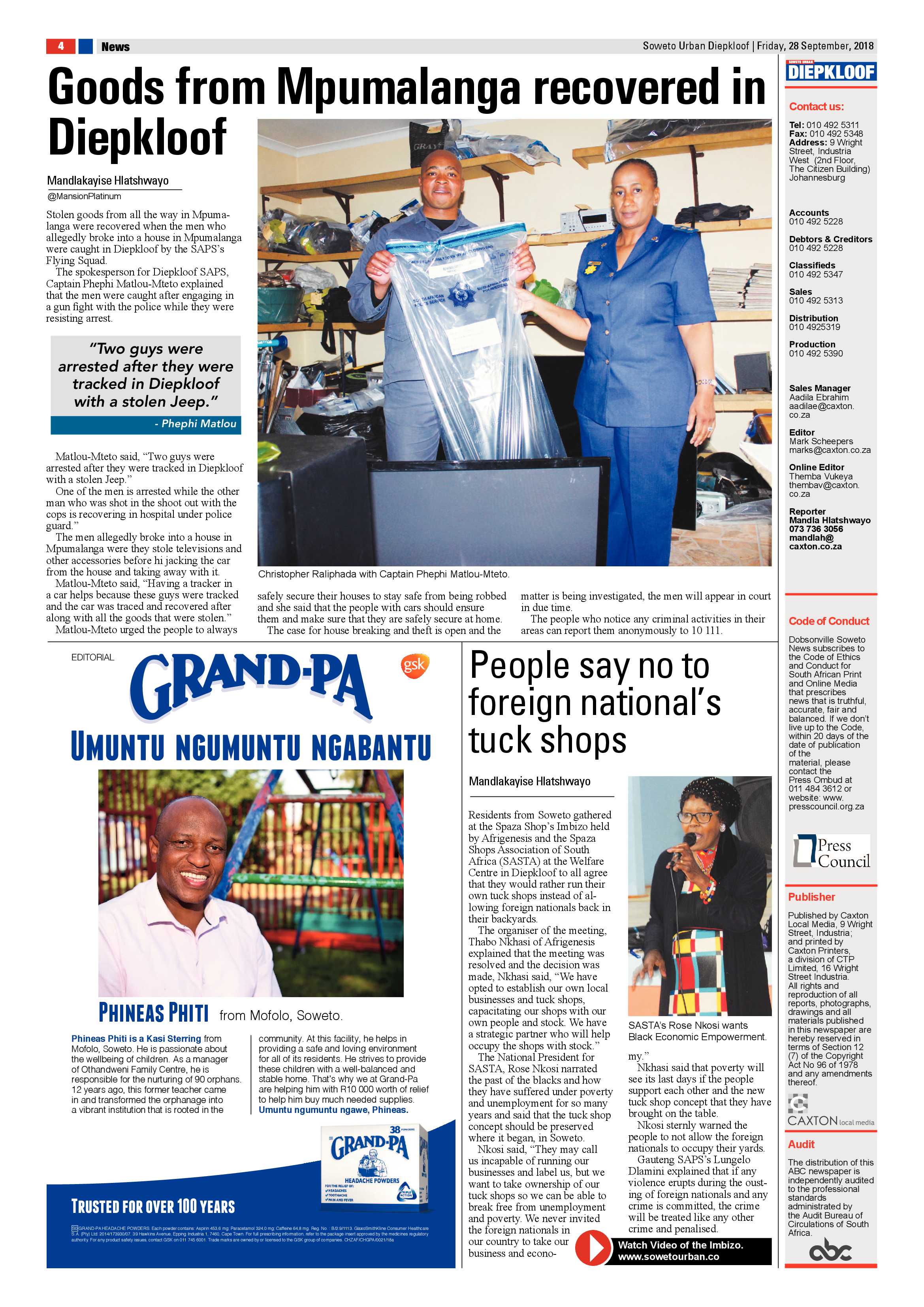 Diepkloof – October 5, 2018 issue page 8