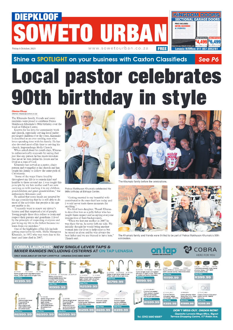 Diepkloof: 06 October 2023 page 1