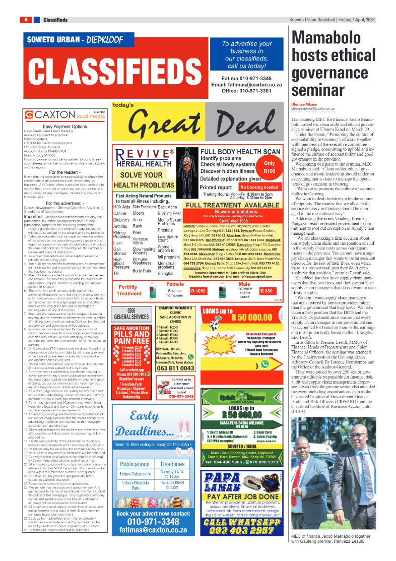 Diepkloof: 7 April 2023 page 6