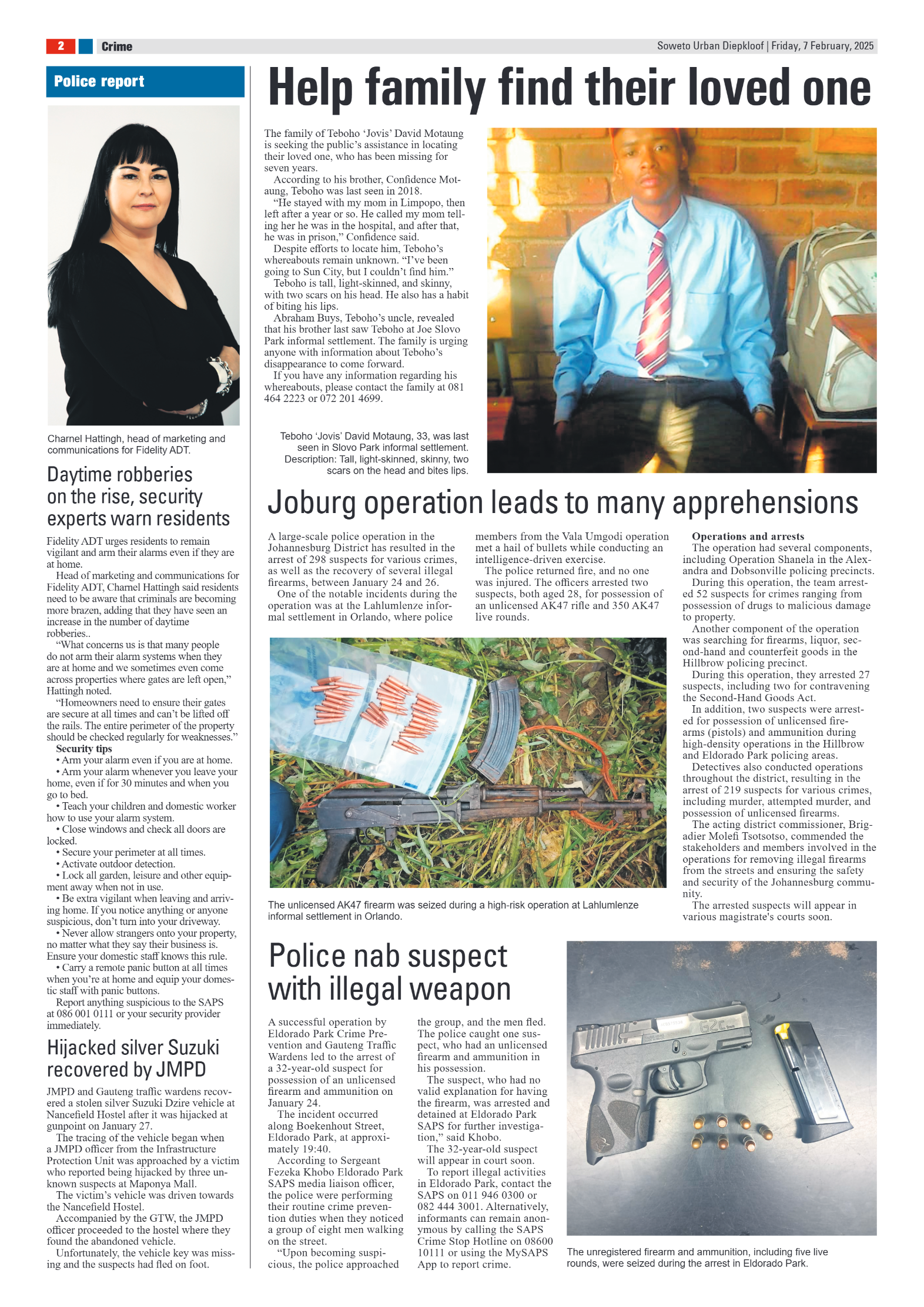Diepkloof: 7 February 2025 page 2
