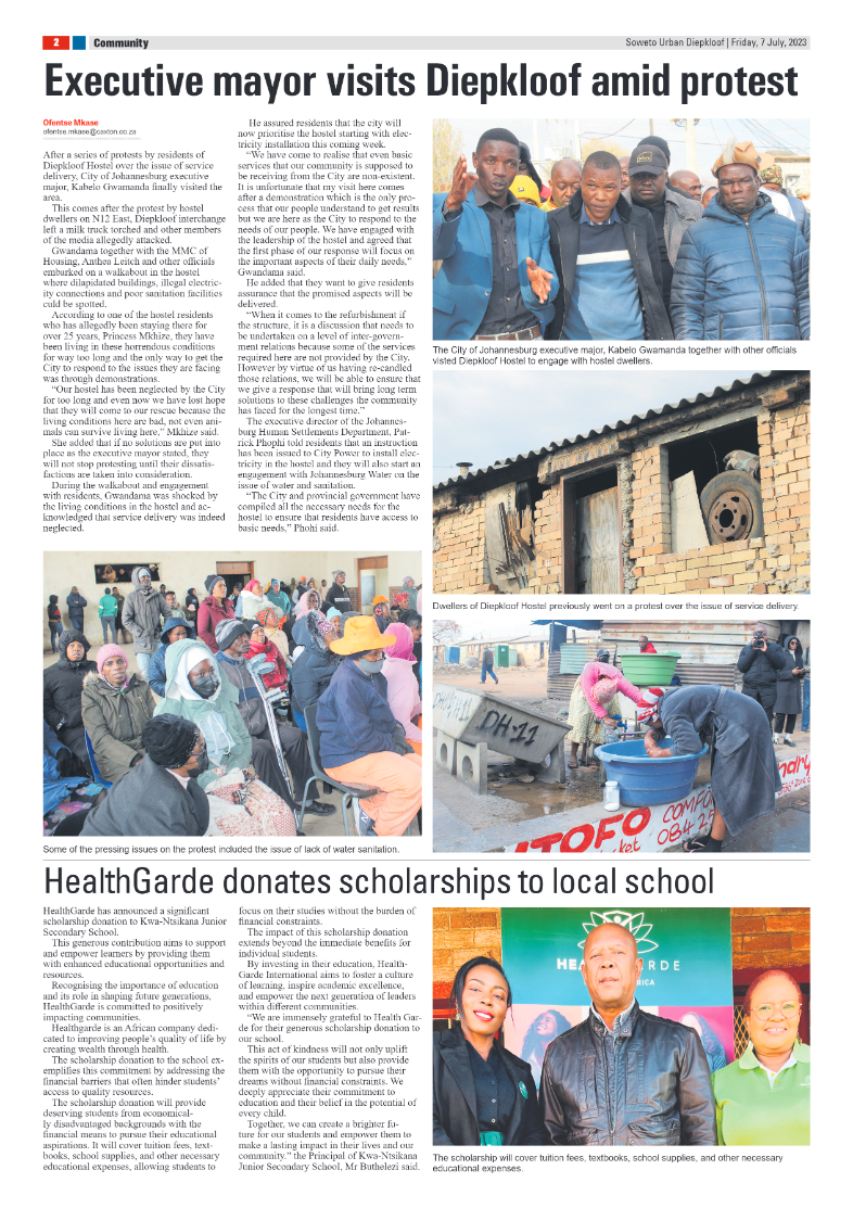 Diepkloof: 07 July 2023 page 2