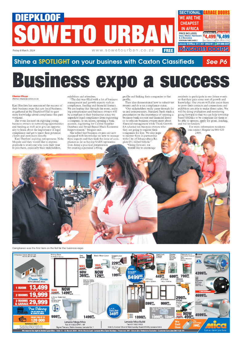 Diepkloof: 8 March 2024 page 1