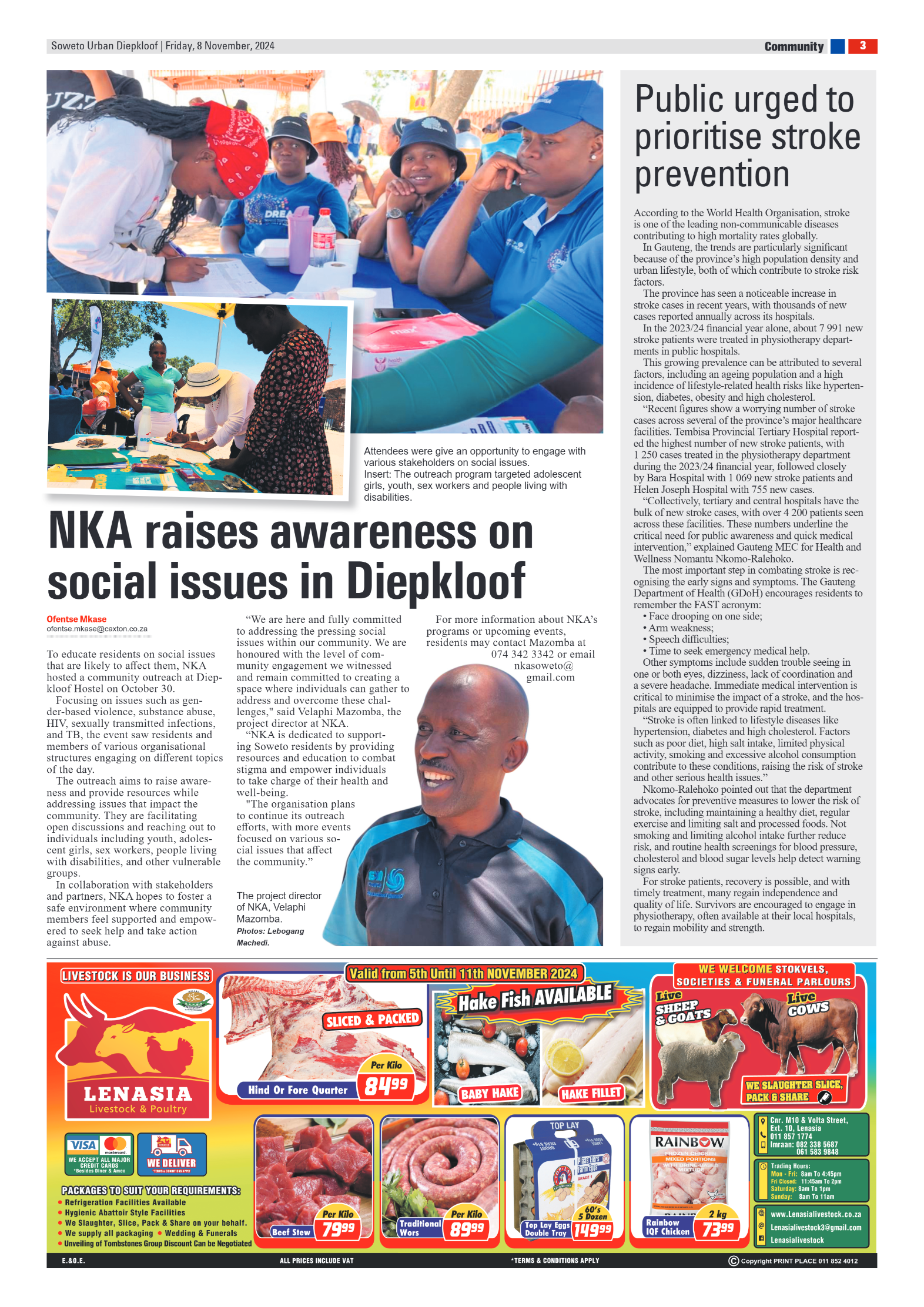 Diepkloof: 08 November 2024 page 3