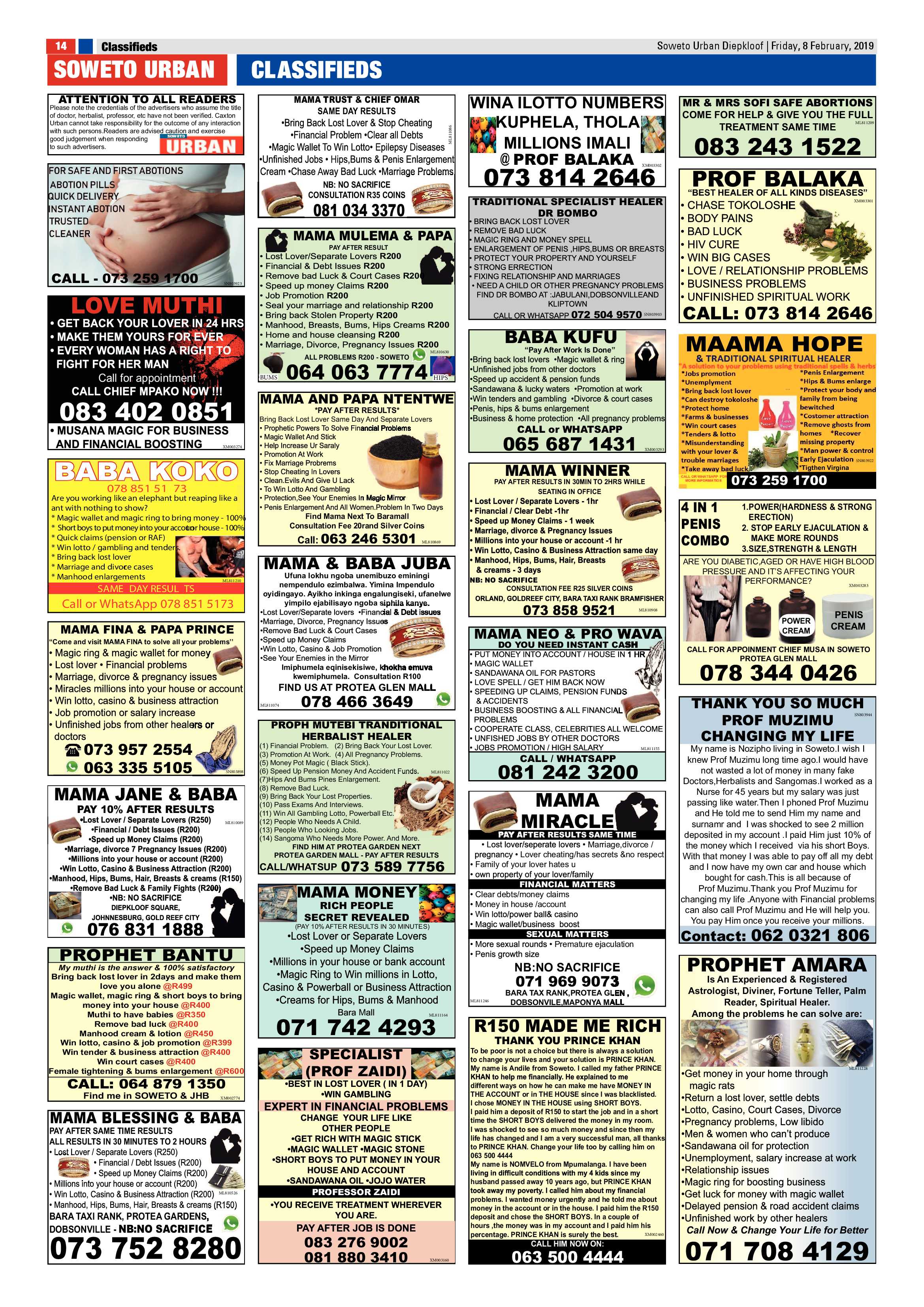 Diepkloof News – February 8, 2019 page 14