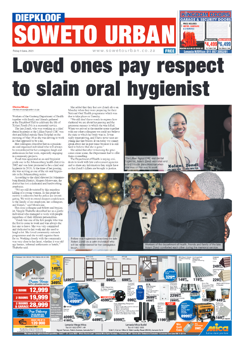 Diepkloof: 09 June 2023 page 1