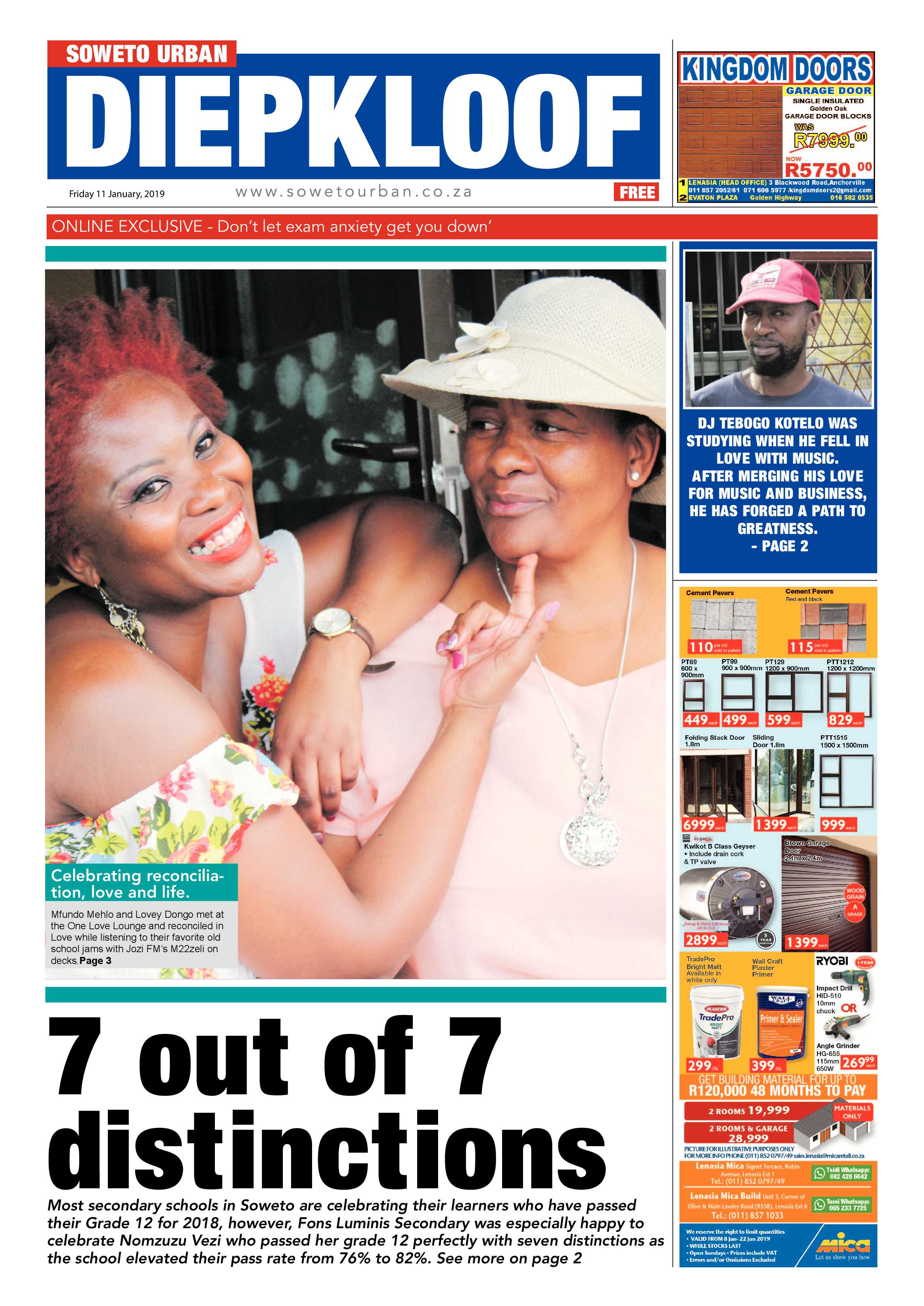 Jan 11 – Diepkloof News page 1