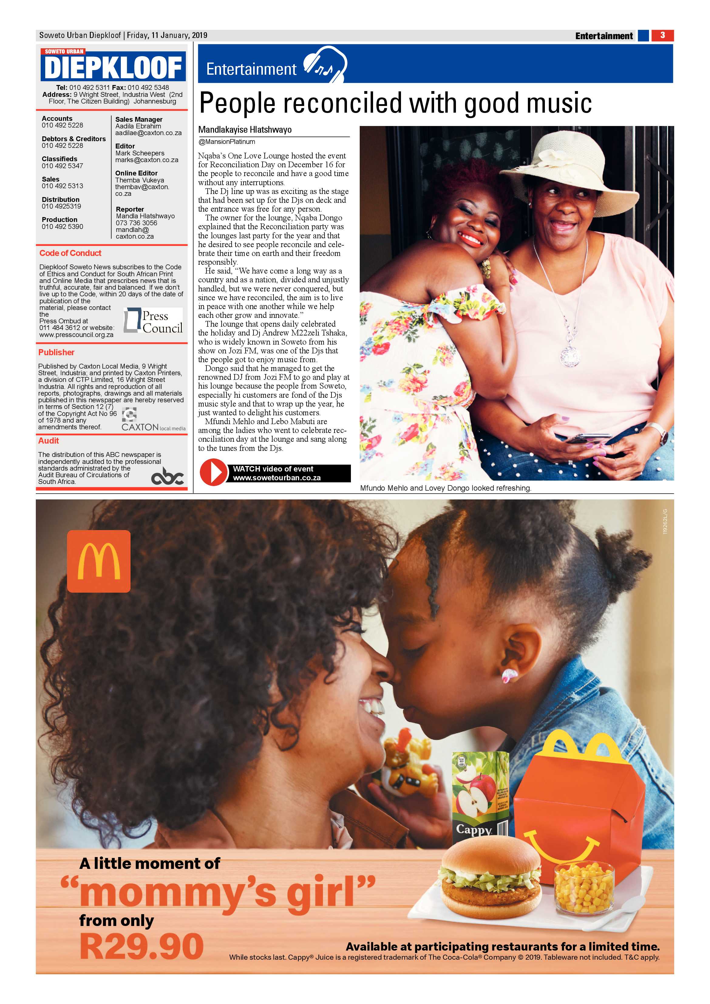 Jan 11 – Diepkloof News page 3