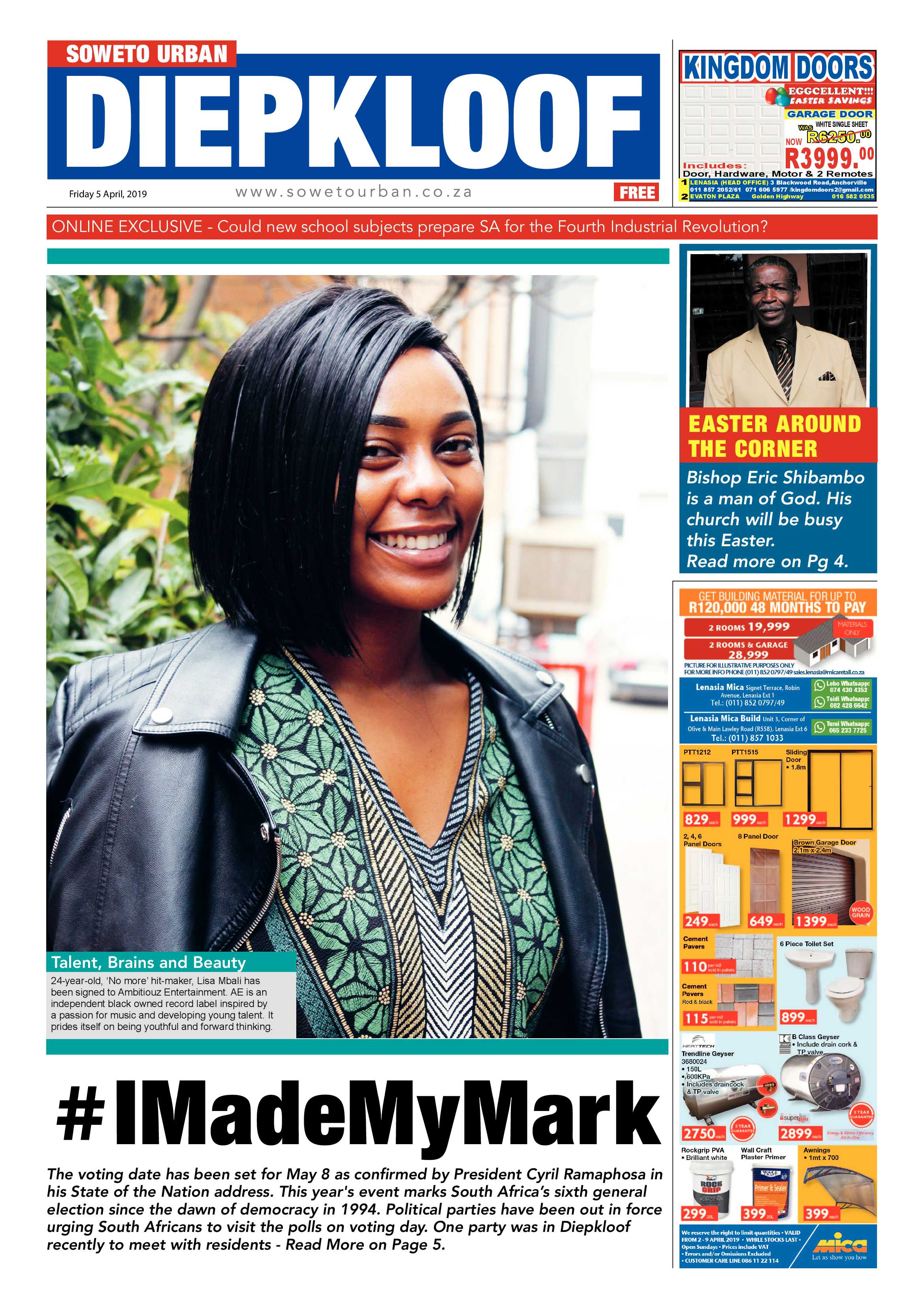 Diepkloof News – April 5 , 2019 page 1