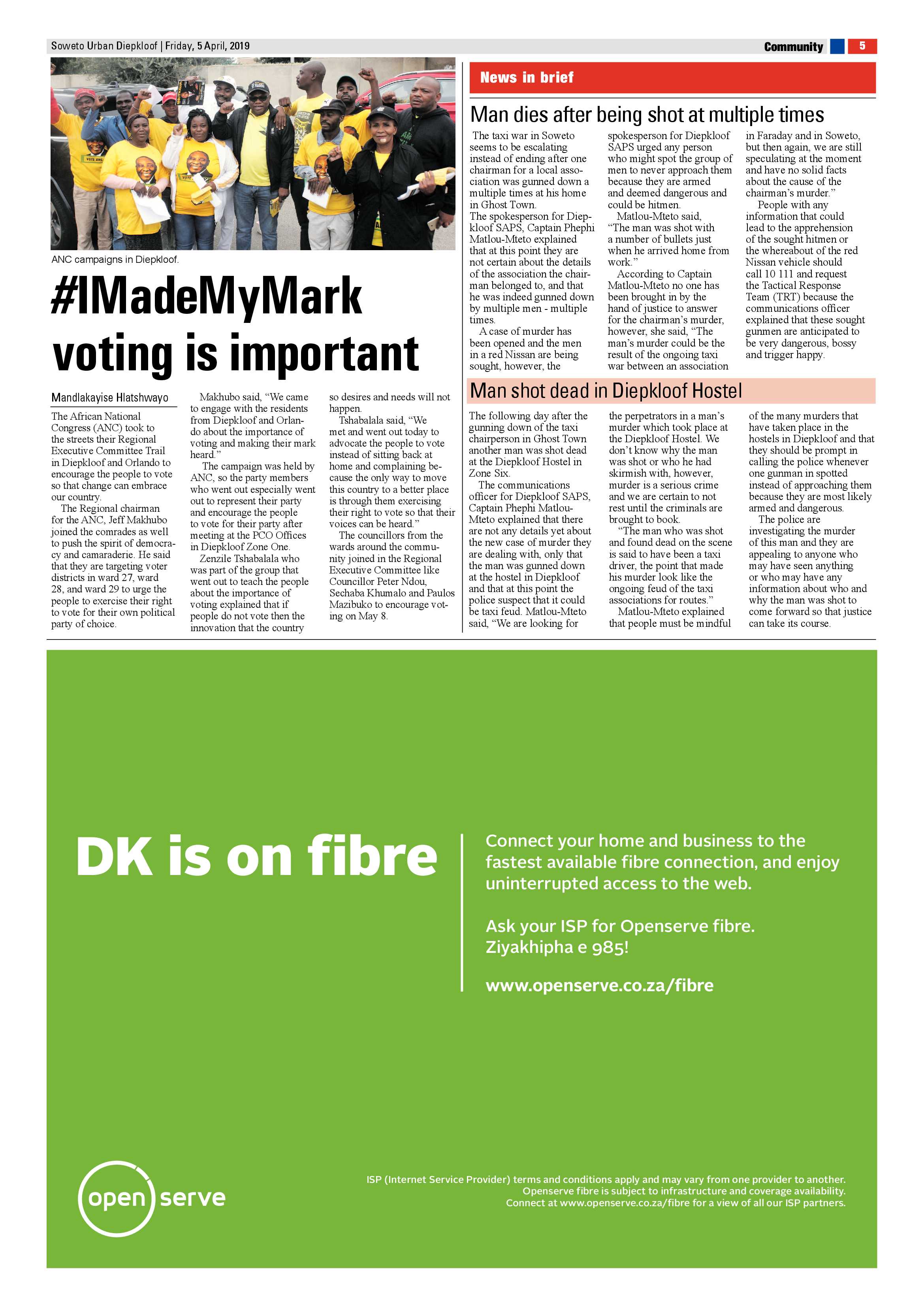 Diepkloof News – April 5 , 2019 page 5