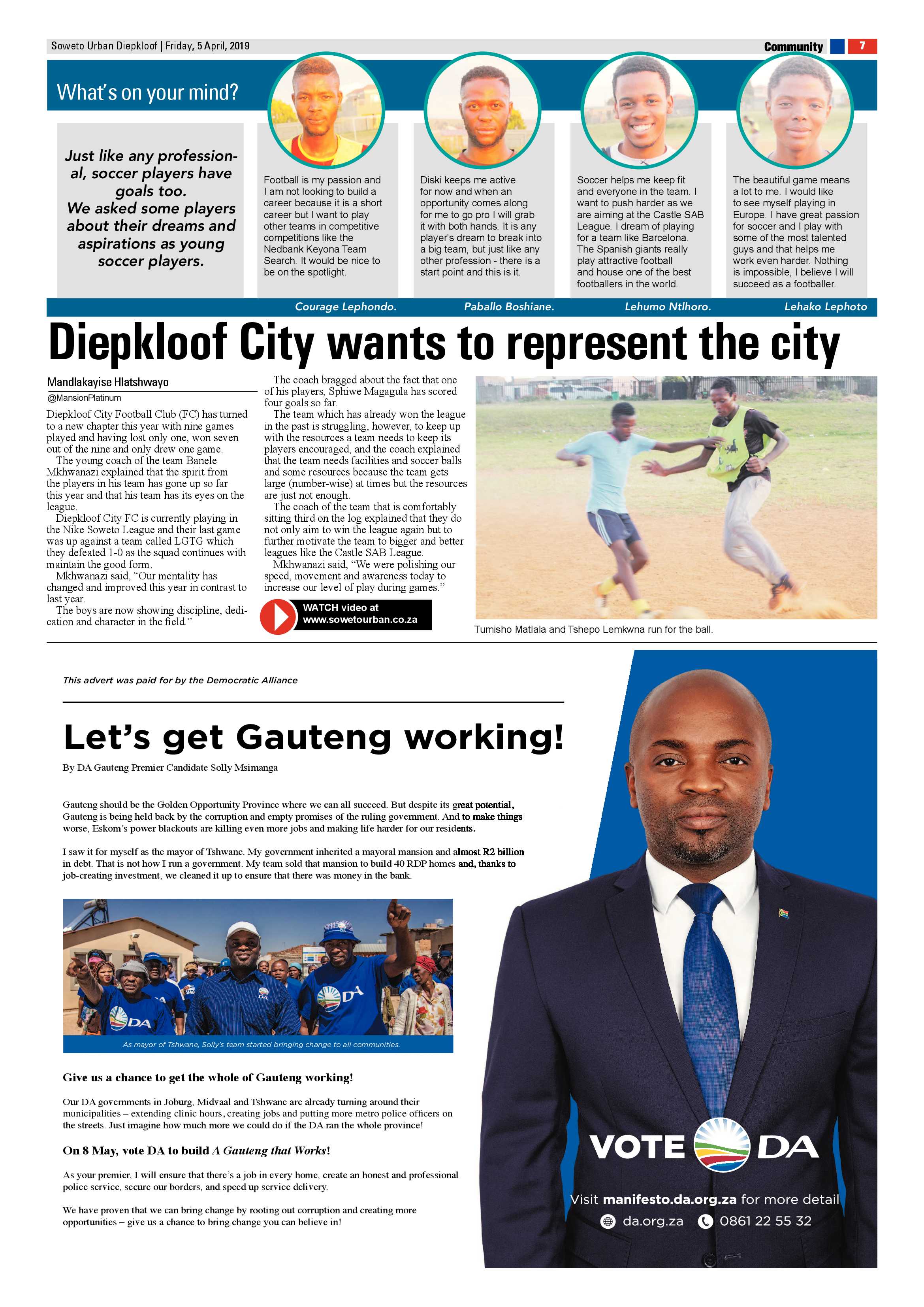 Diepkloof News – April 5 , 2019 page 7