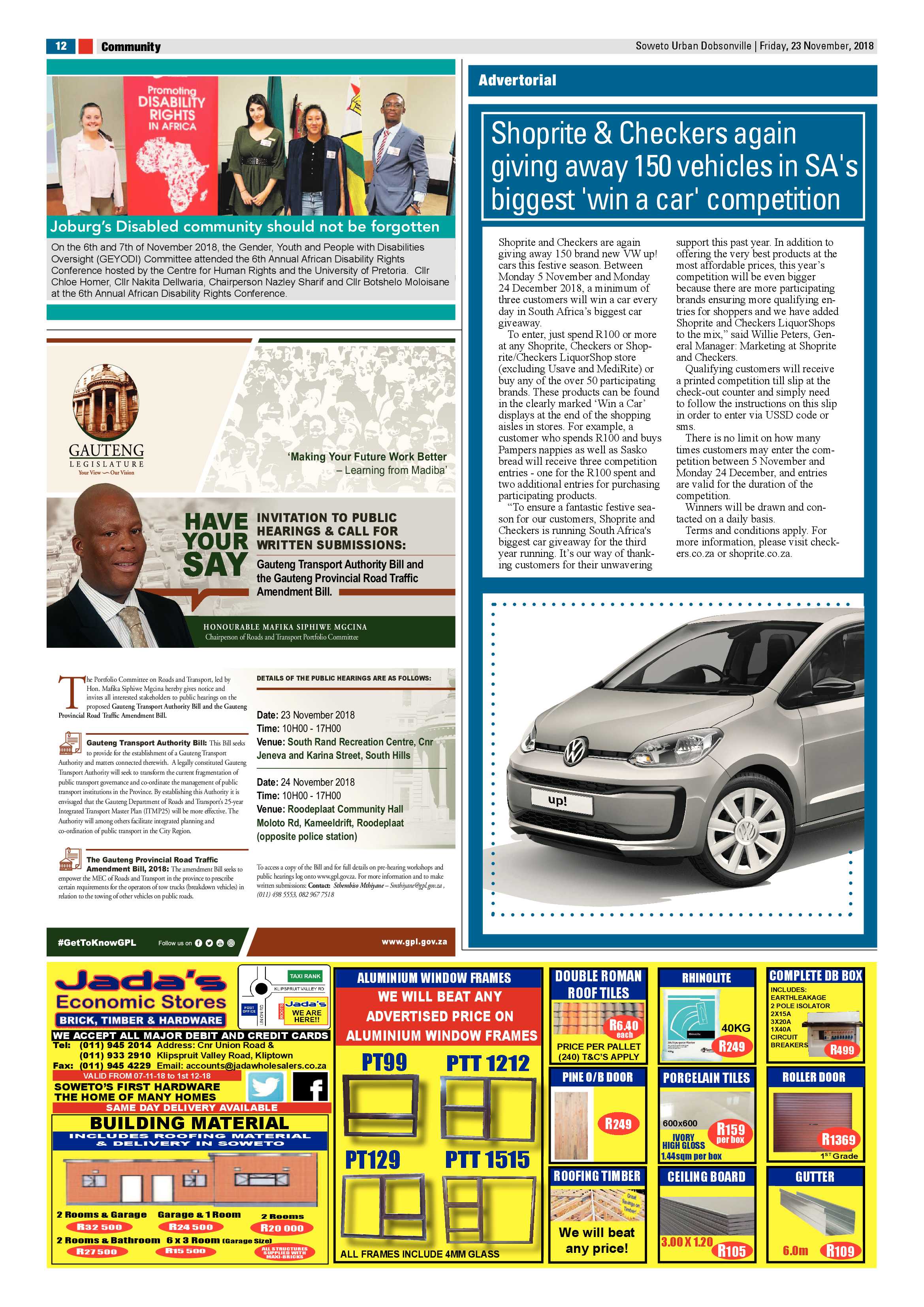 Dobsonville – November 23, 2018 issue page 12