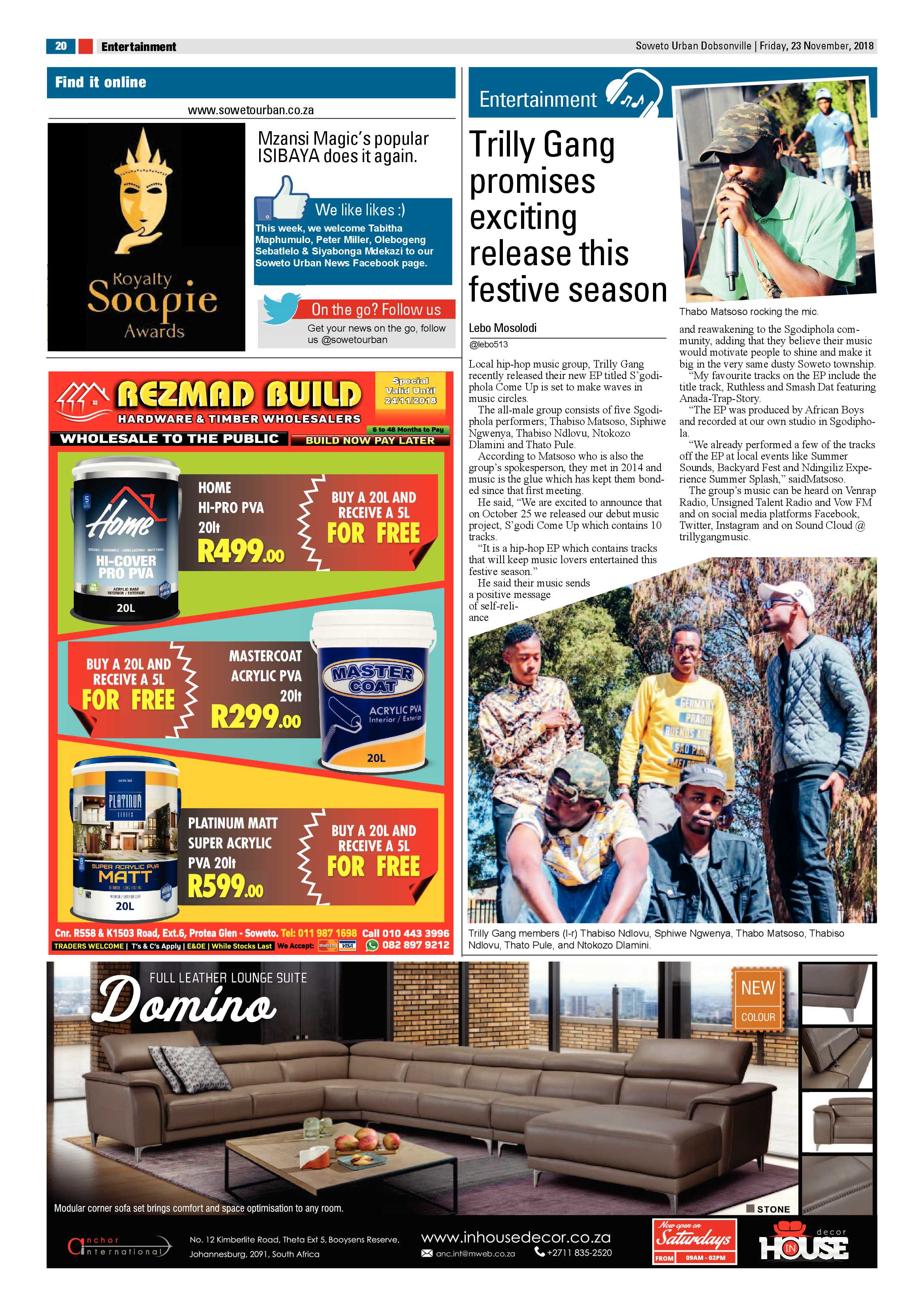 Dobsonville – November 23, 2018 issue page 20