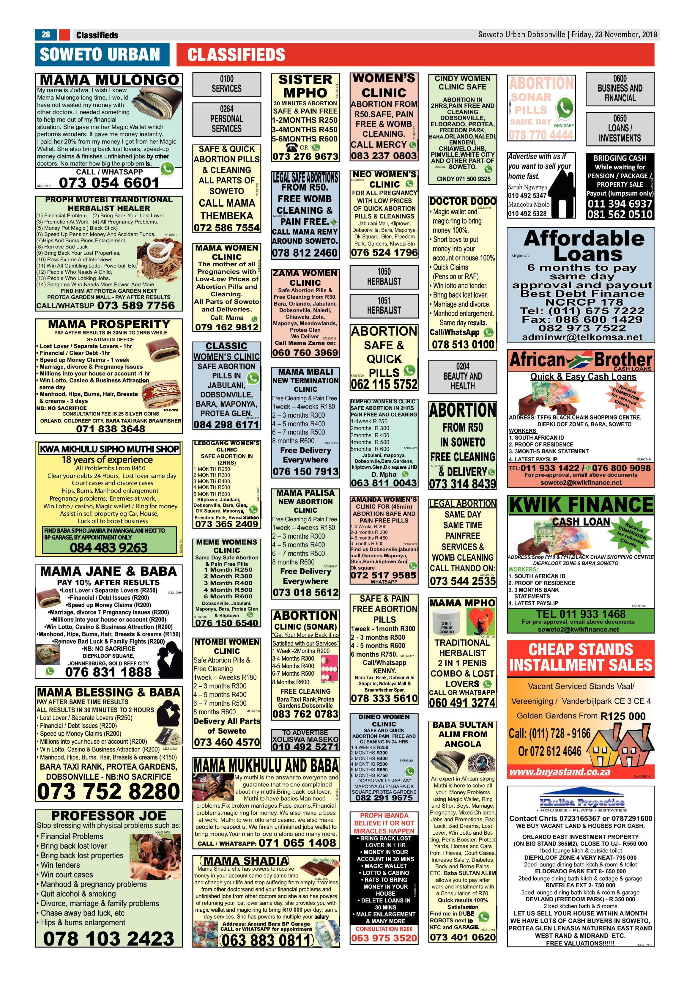 Dobsonville – November 23, 2018 issue page 26