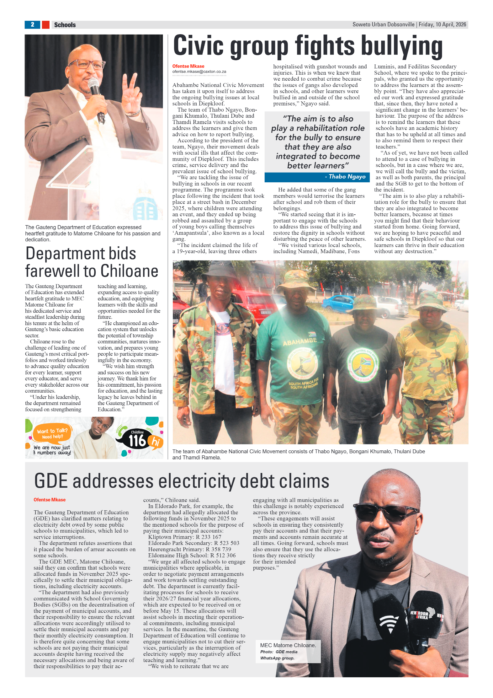 Dobsonville: 10 April 2026 page 2