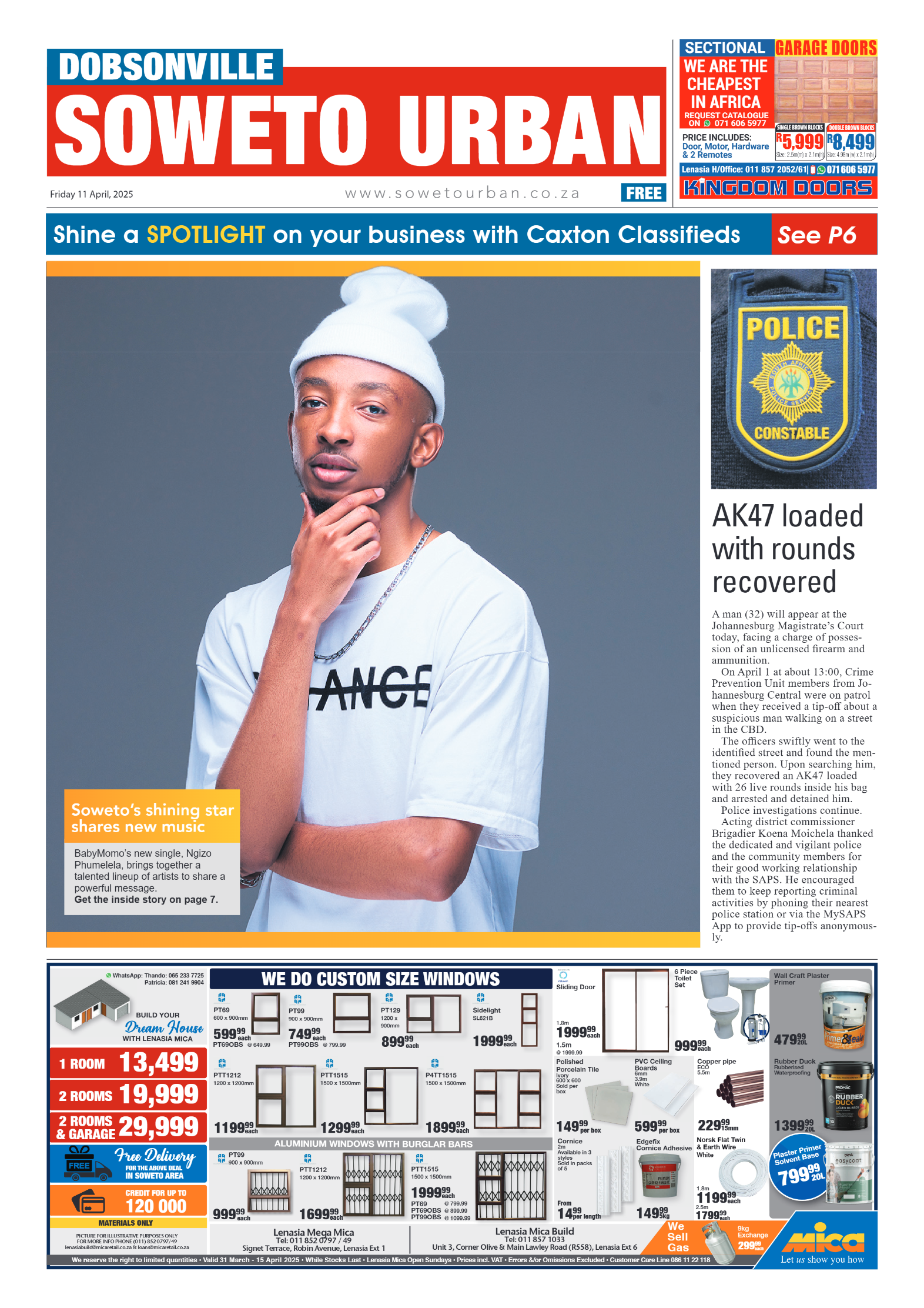 Dobsonville: 11 April 2025 page 1