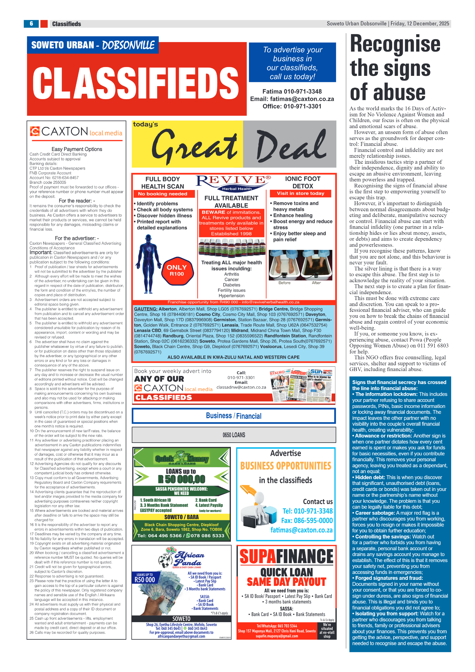 Dobsonville: 12 December 2025 page 6