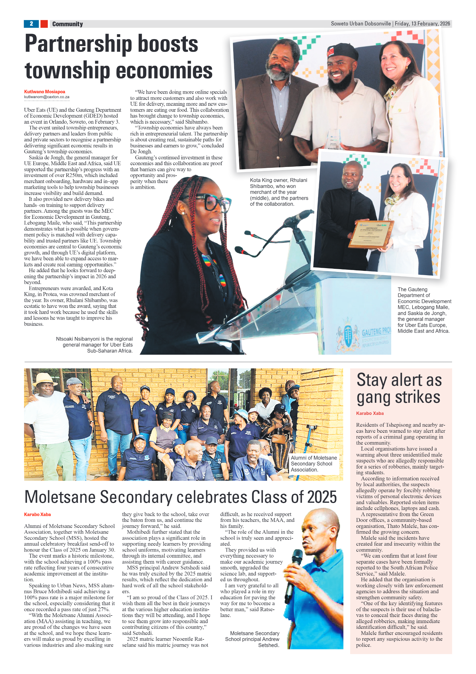 Dobsonville: 13 February 2026 page 2