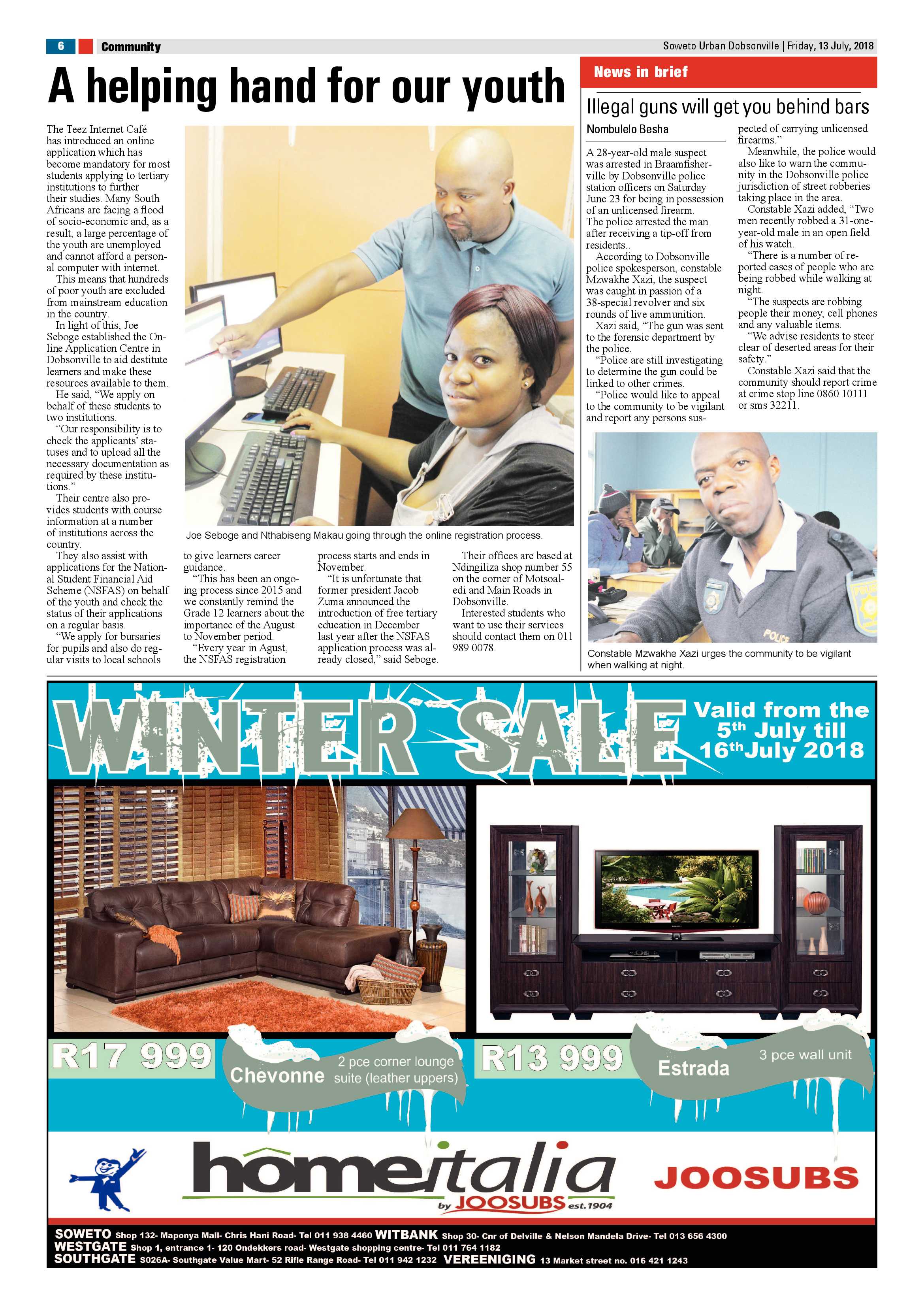 Dobsonville – July 13, 2018 issue page 6