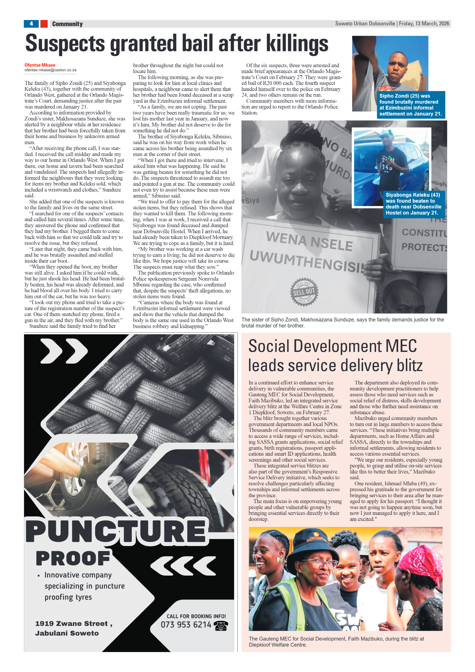 Dobsonville: 13 March 2026 page 4