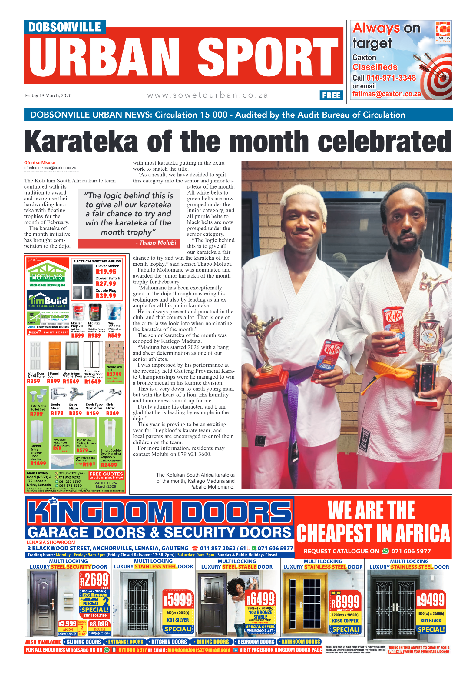 Dobsonville: 13 March 2026 page 8