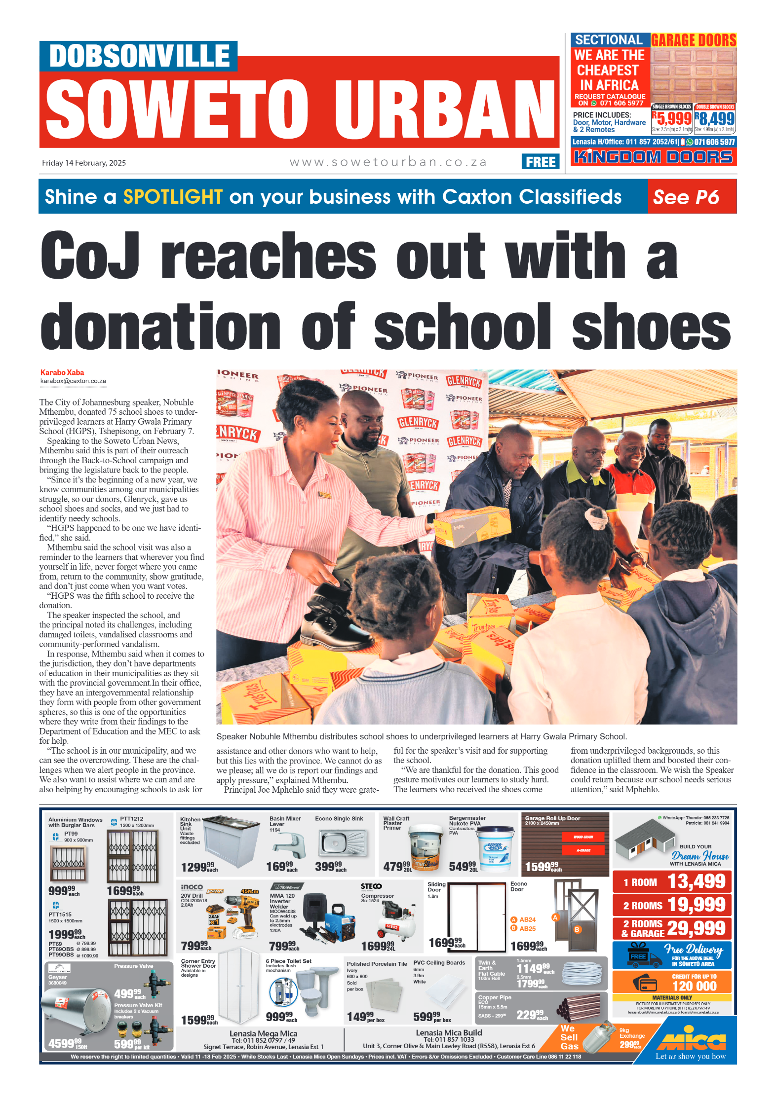 Dobsonville: 14 February 2025 page 1